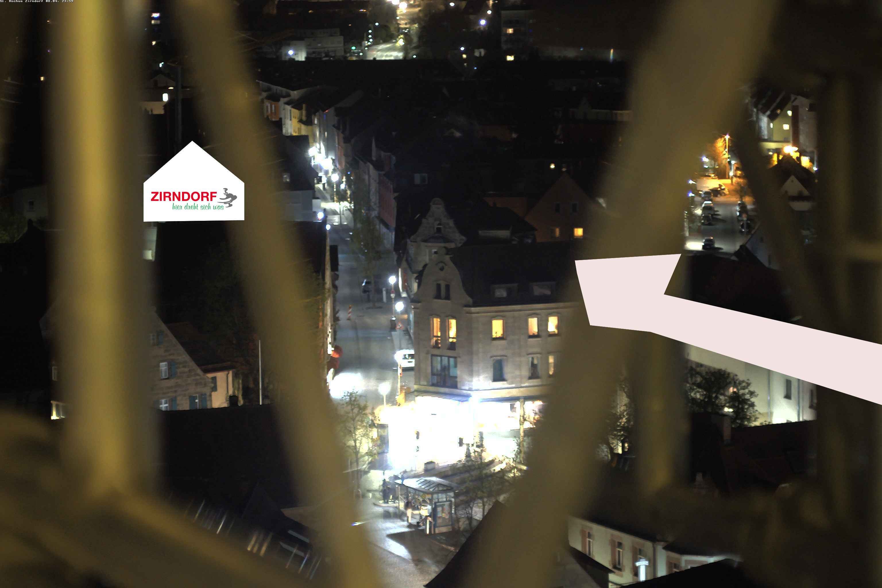 Archiv Foto Webcam Kirchturm Zirndorf