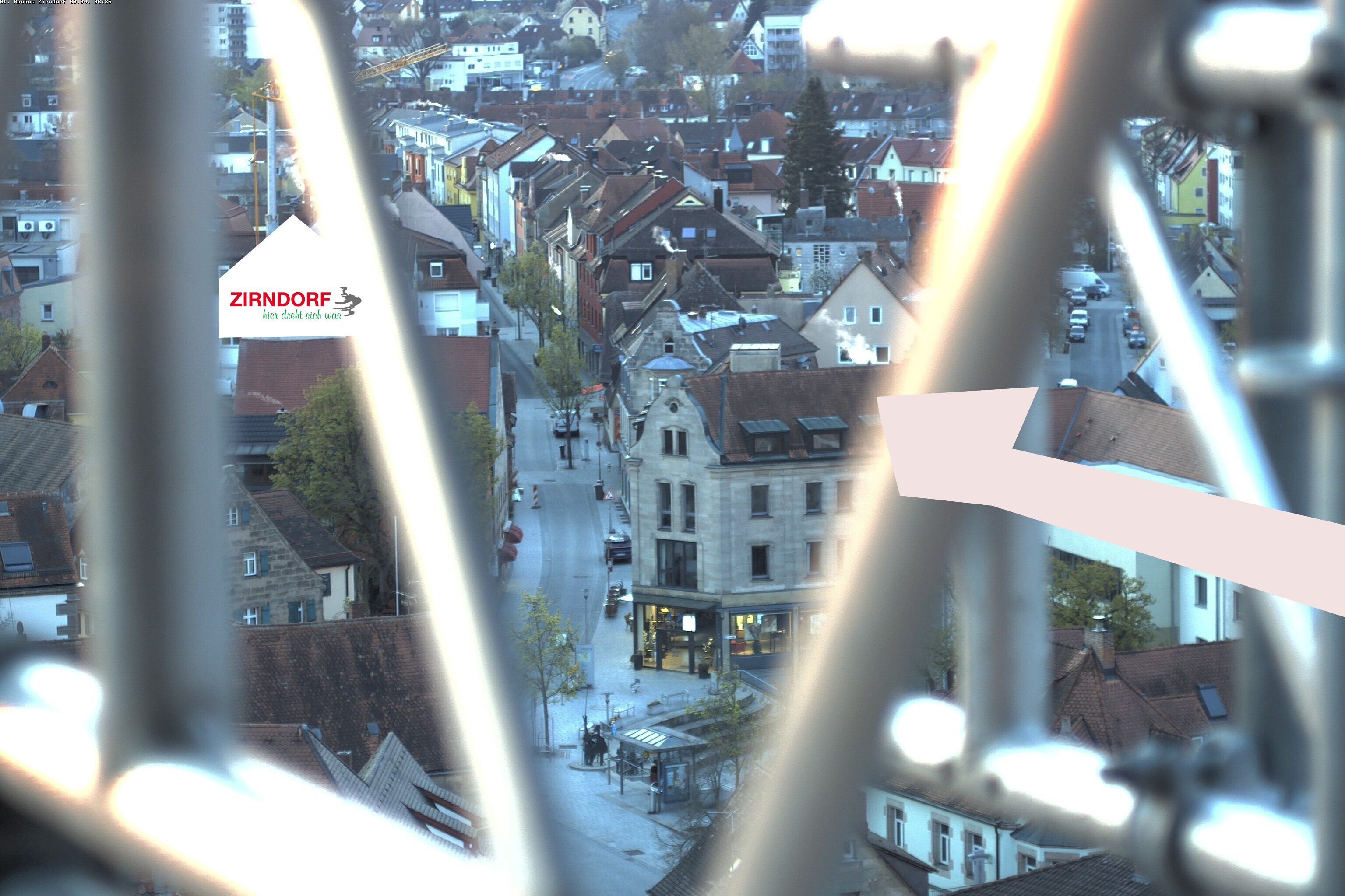 Archiv Foto Webcam Kirchturm Zirndorf