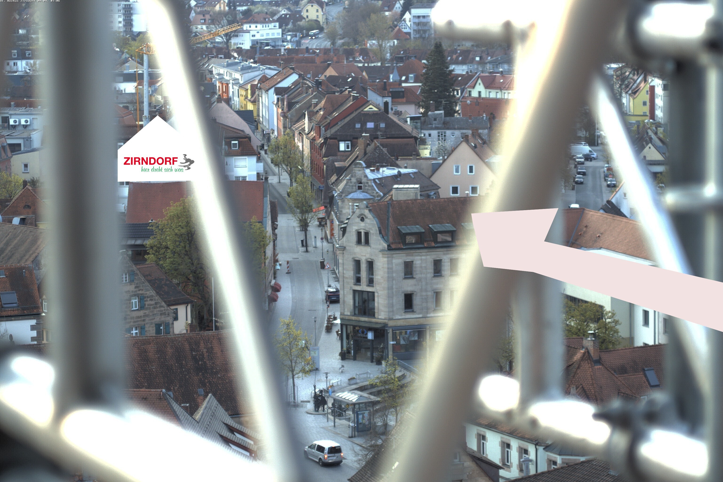 Archiv Foto Webcam Kirchturm Zirndorf