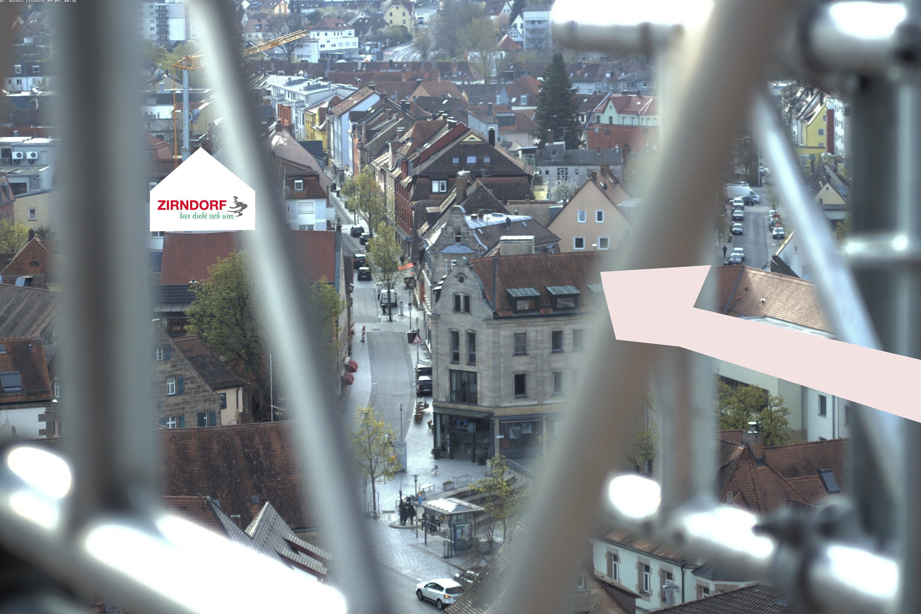 Archiv Foto Webcam Kirchturm Zirndorf