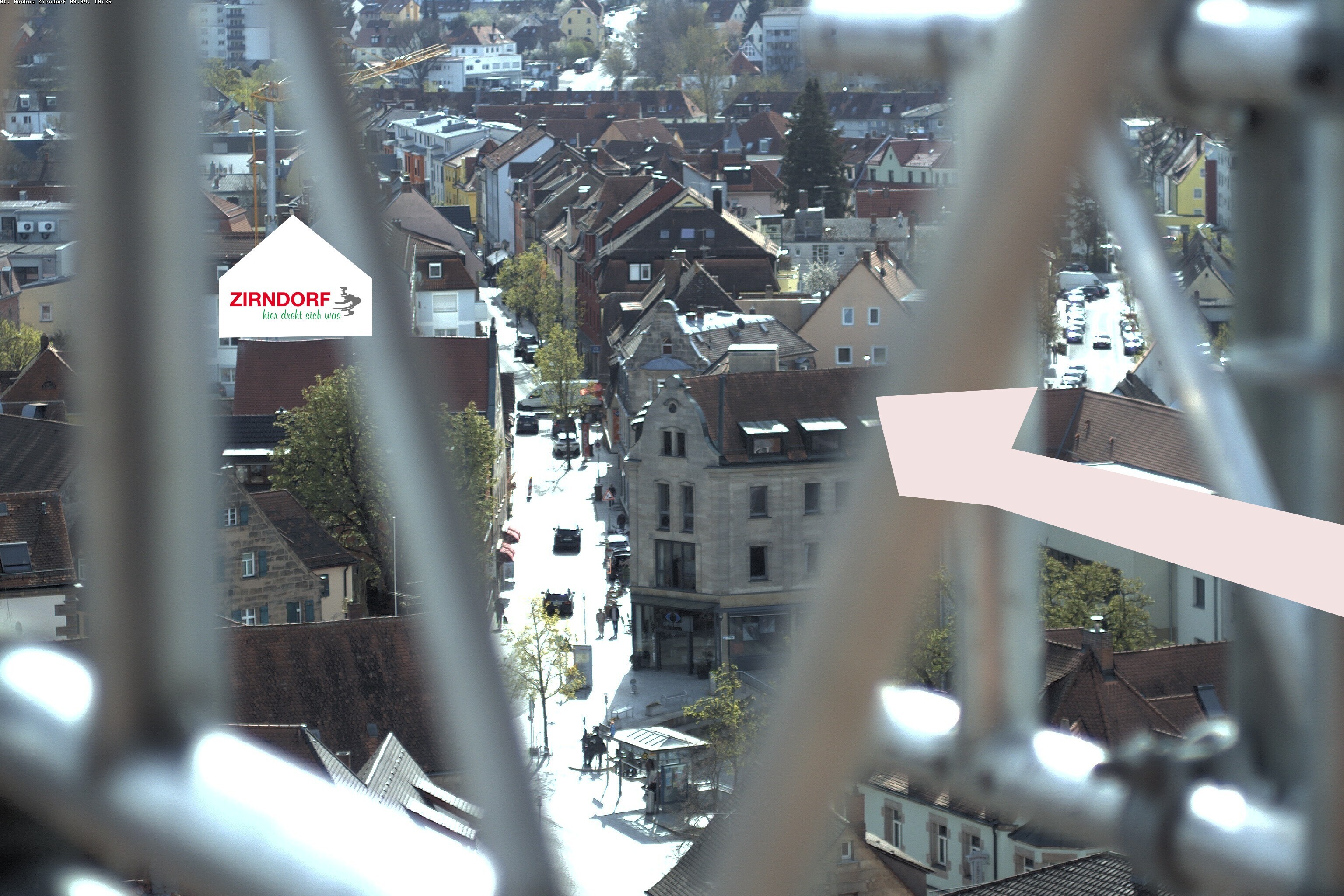 Archiv Foto Webcam Kirchturm Zirndorf