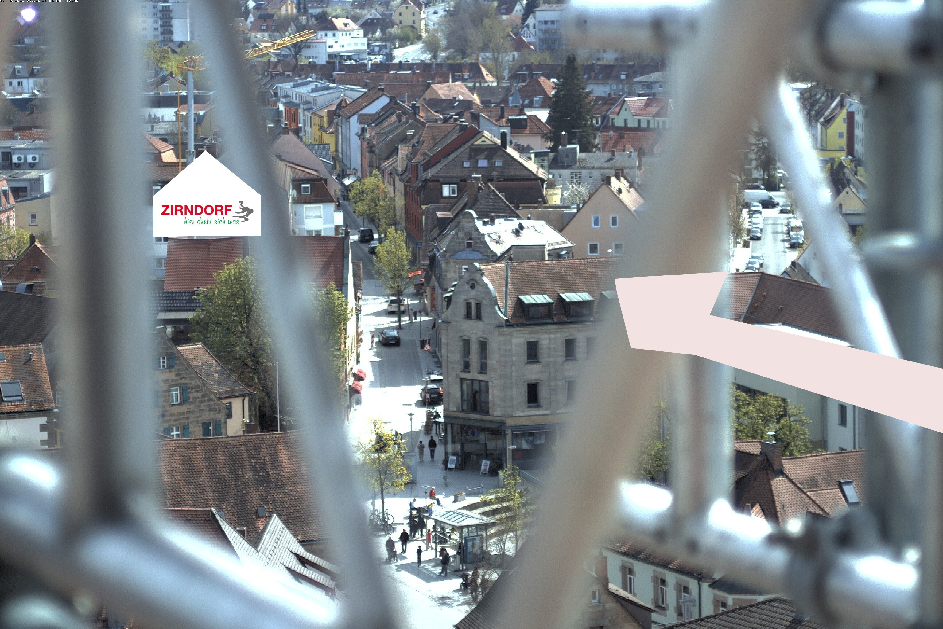 Archiv Foto Webcam Kirchturm Zirndorf