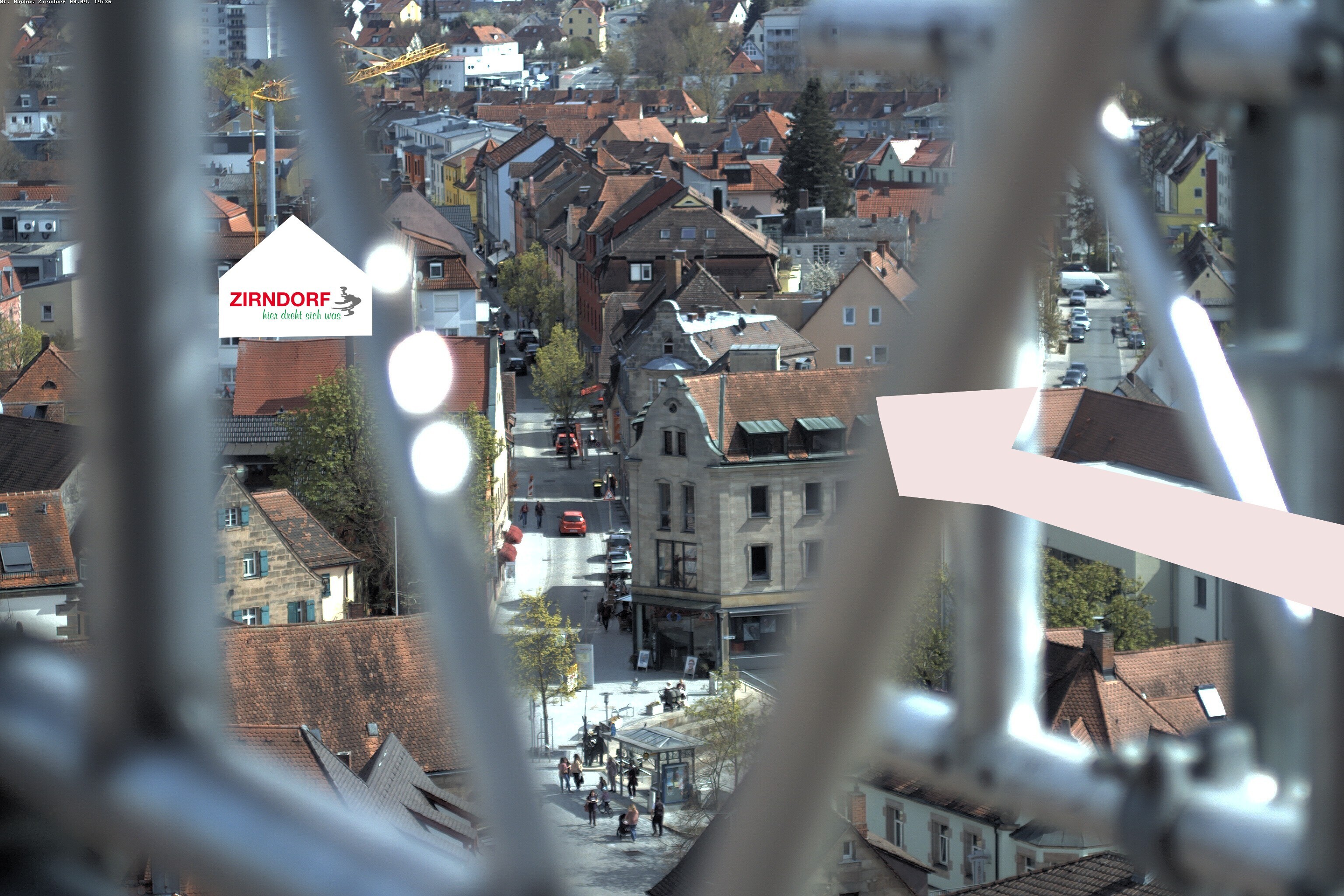 Archiv Foto Webcam Kirchturm Zirndorf