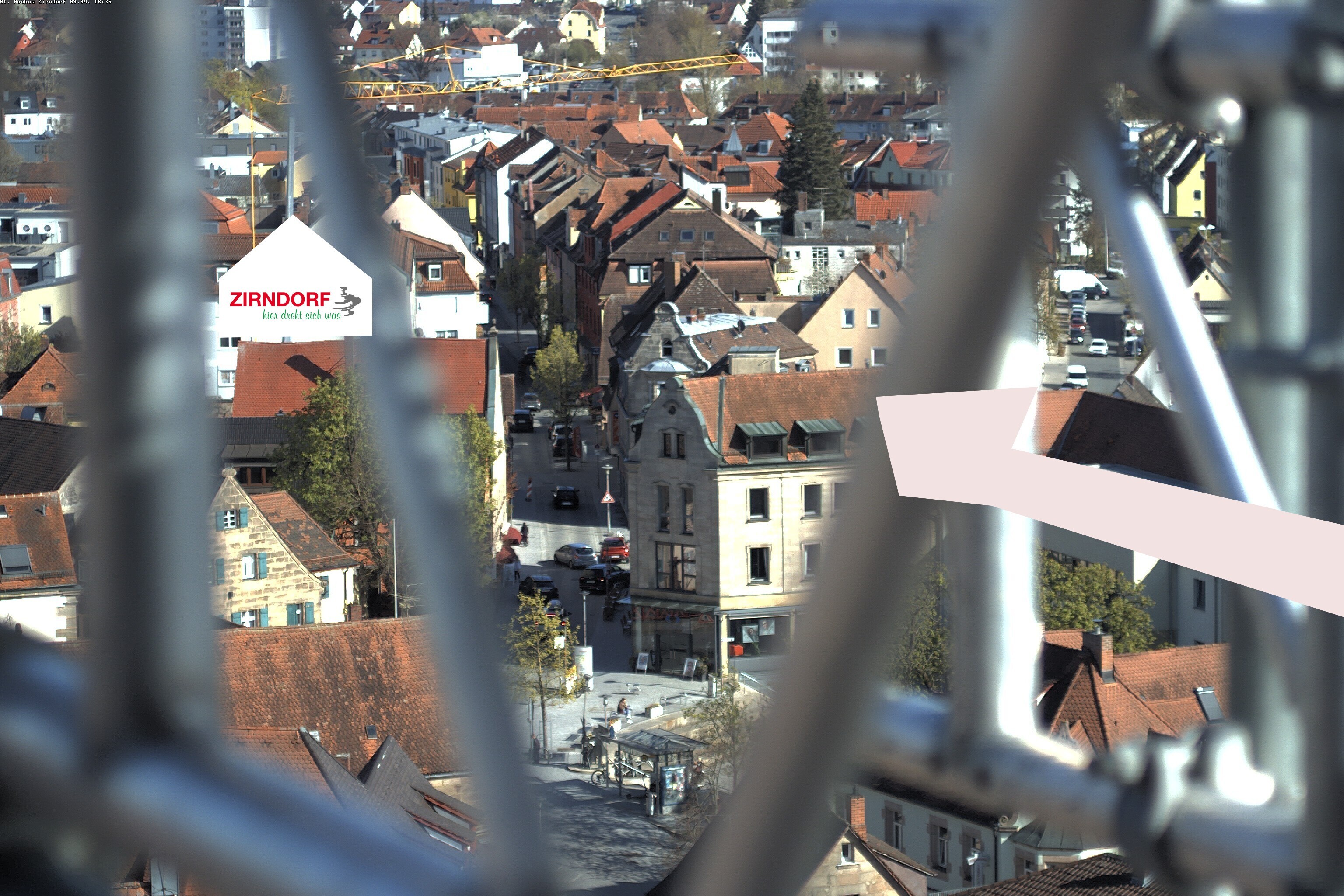 Archiv Foto Webcam Kirchturm Zirndorf