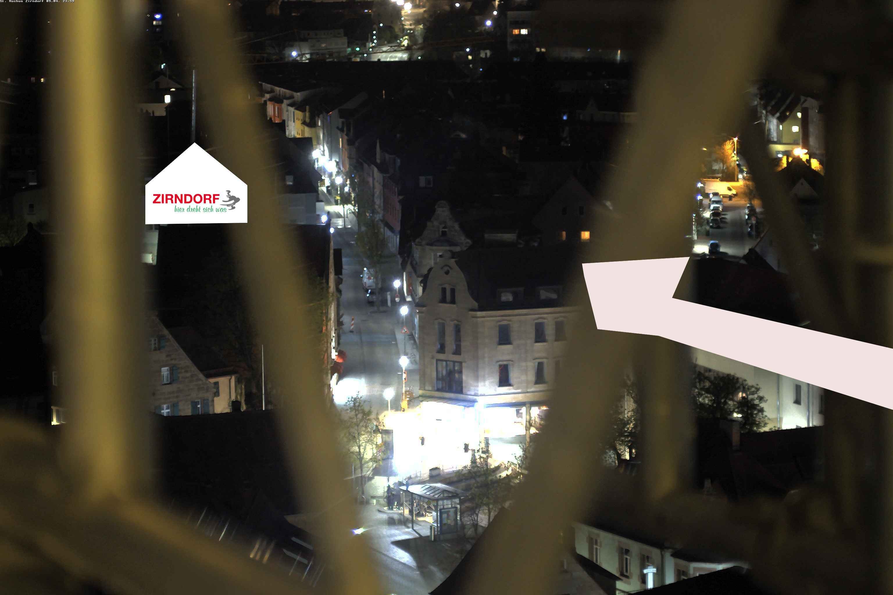 Archiv Foto Webcam Kirchturm Zirndorf