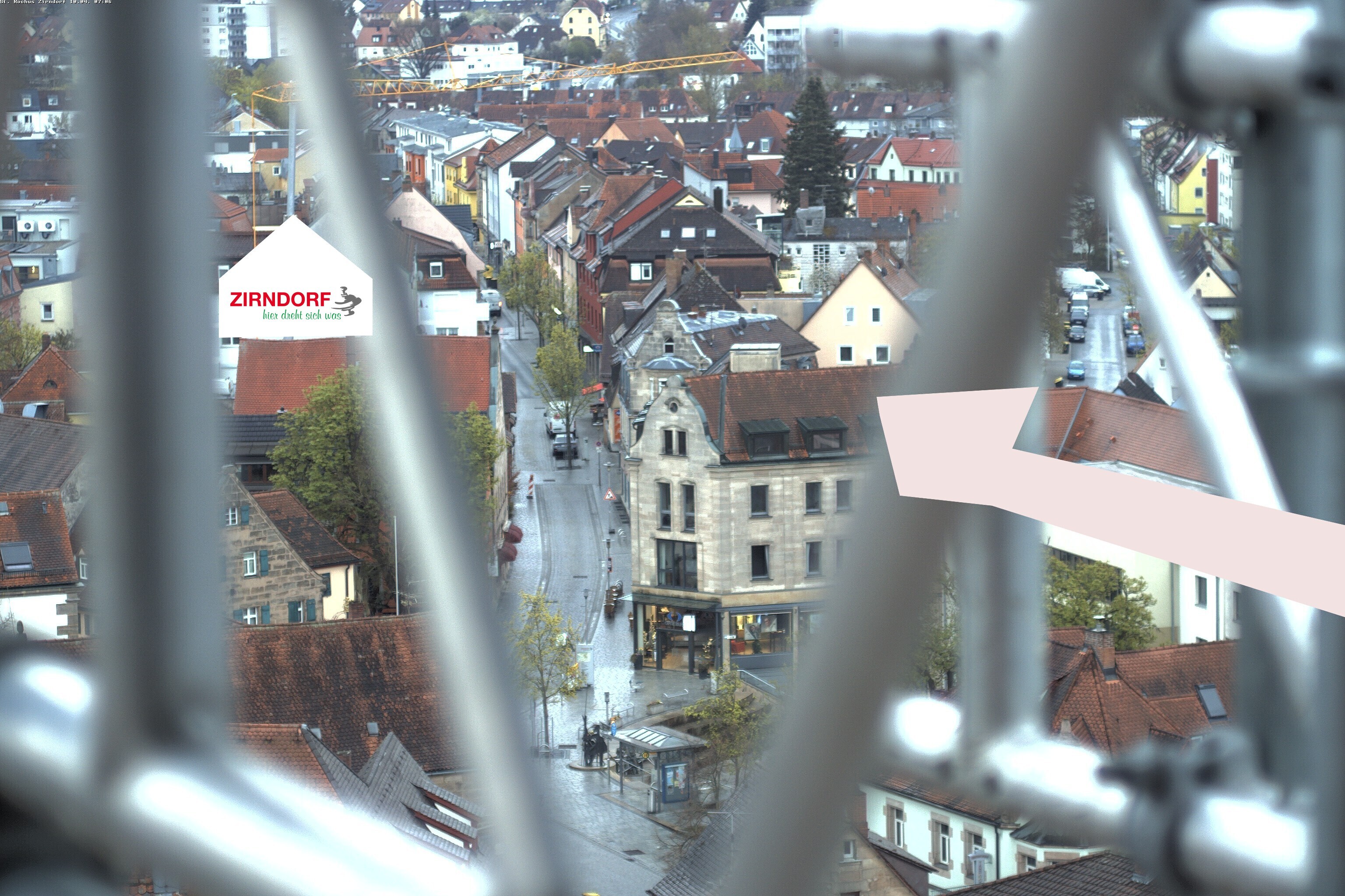Archiv Foto Webcam Kirchturm Zirndorf