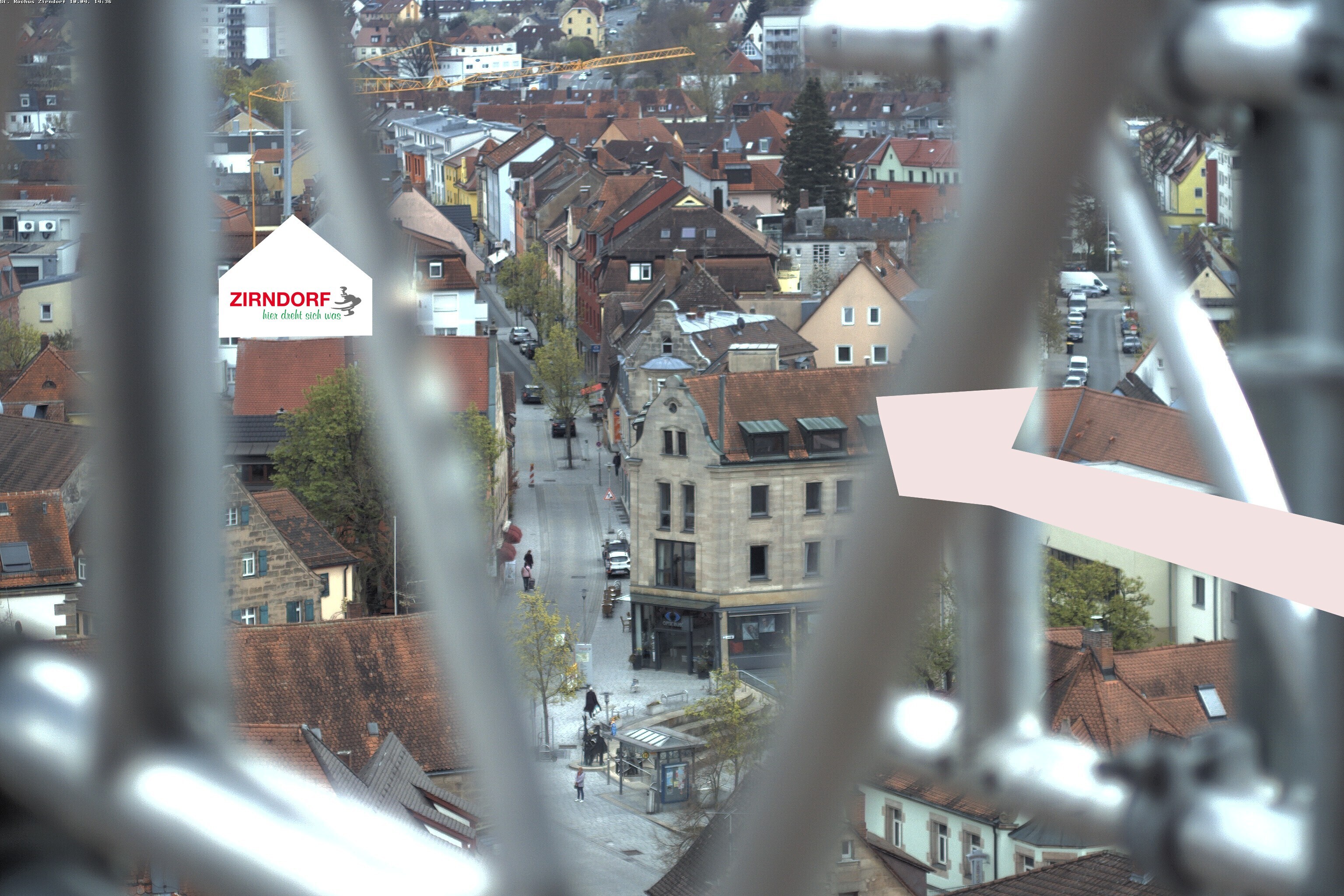 Archiv Foto Webcam Kirchturm Zirndorf