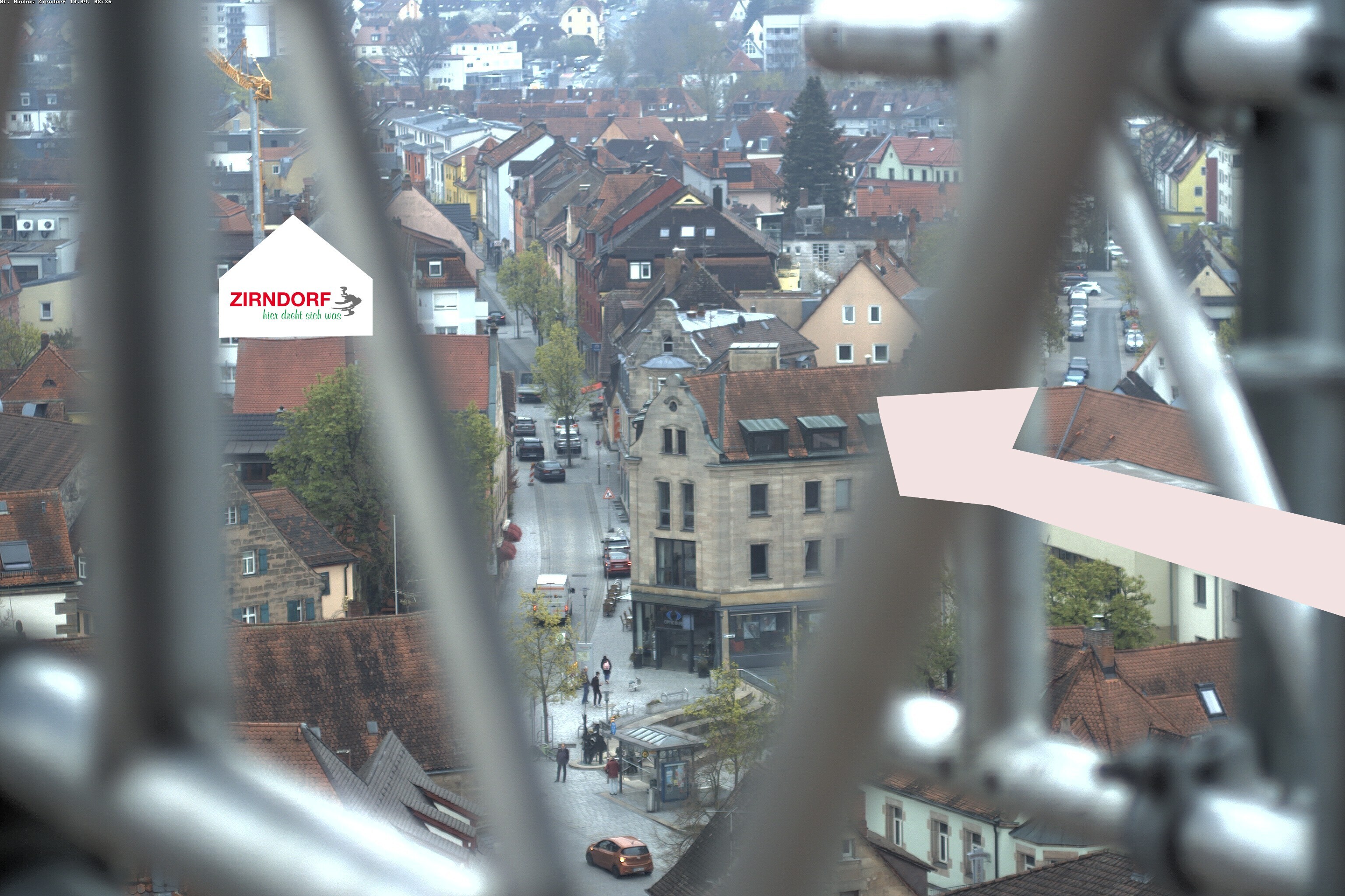 Archiv Foto Webcam Kirchturm Zirndorf