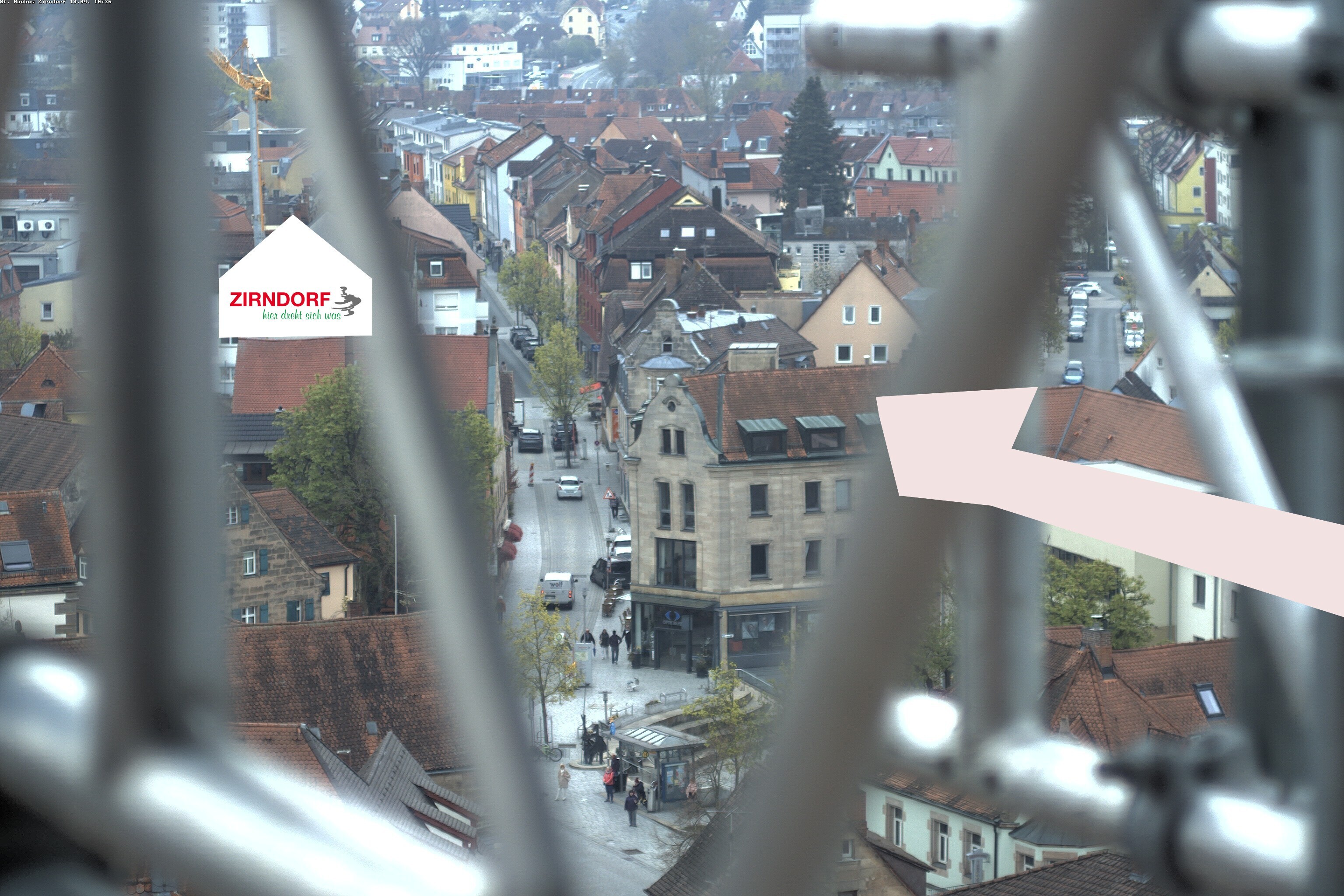 Archiv Foto Webcam Kirchturm Zirndorf