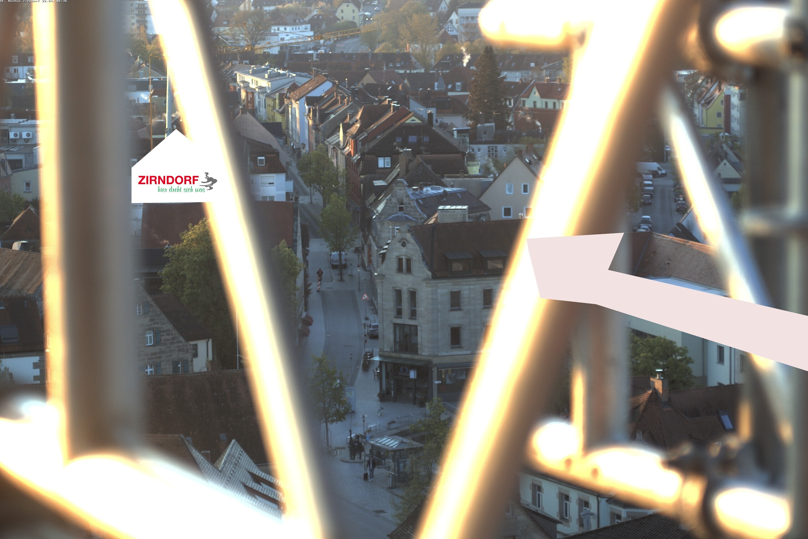 Archiv Foto Webcam Kirchturm Zirndorf