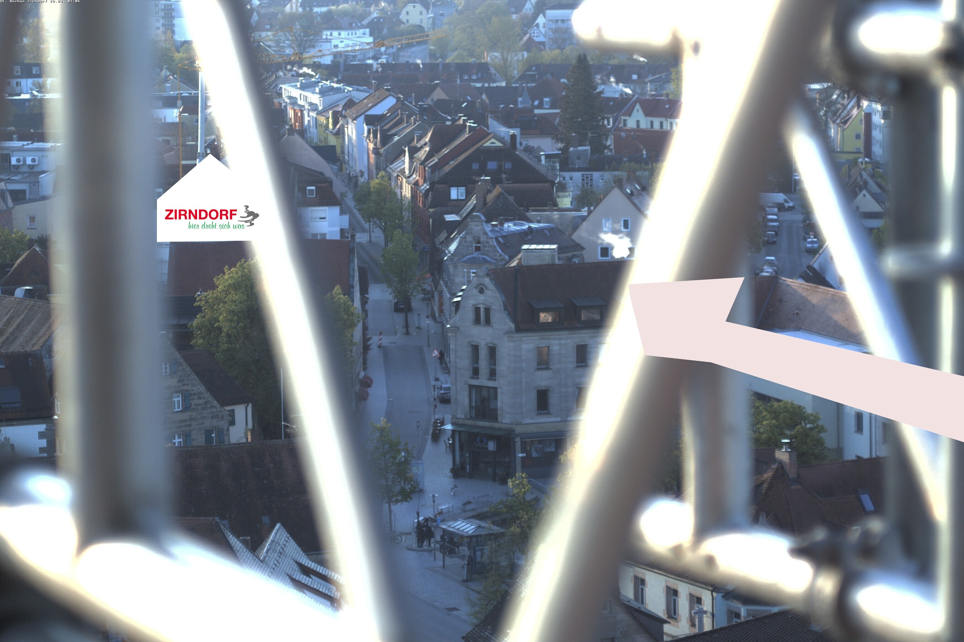 Archiv Foto Webcam Kirchturm Zirndorf