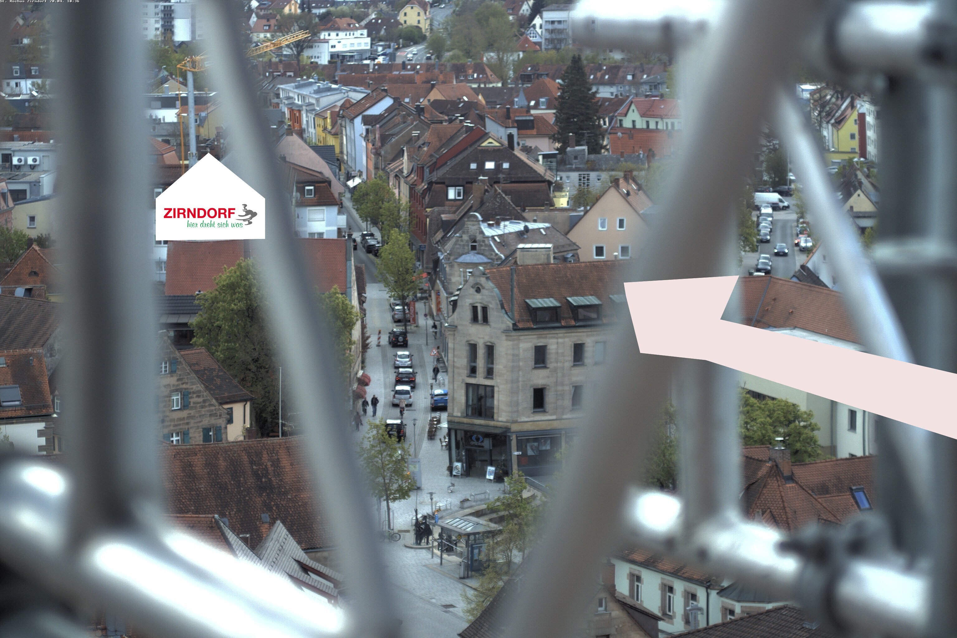 Archiv Foto Webcam Kirchturm Zirndorf