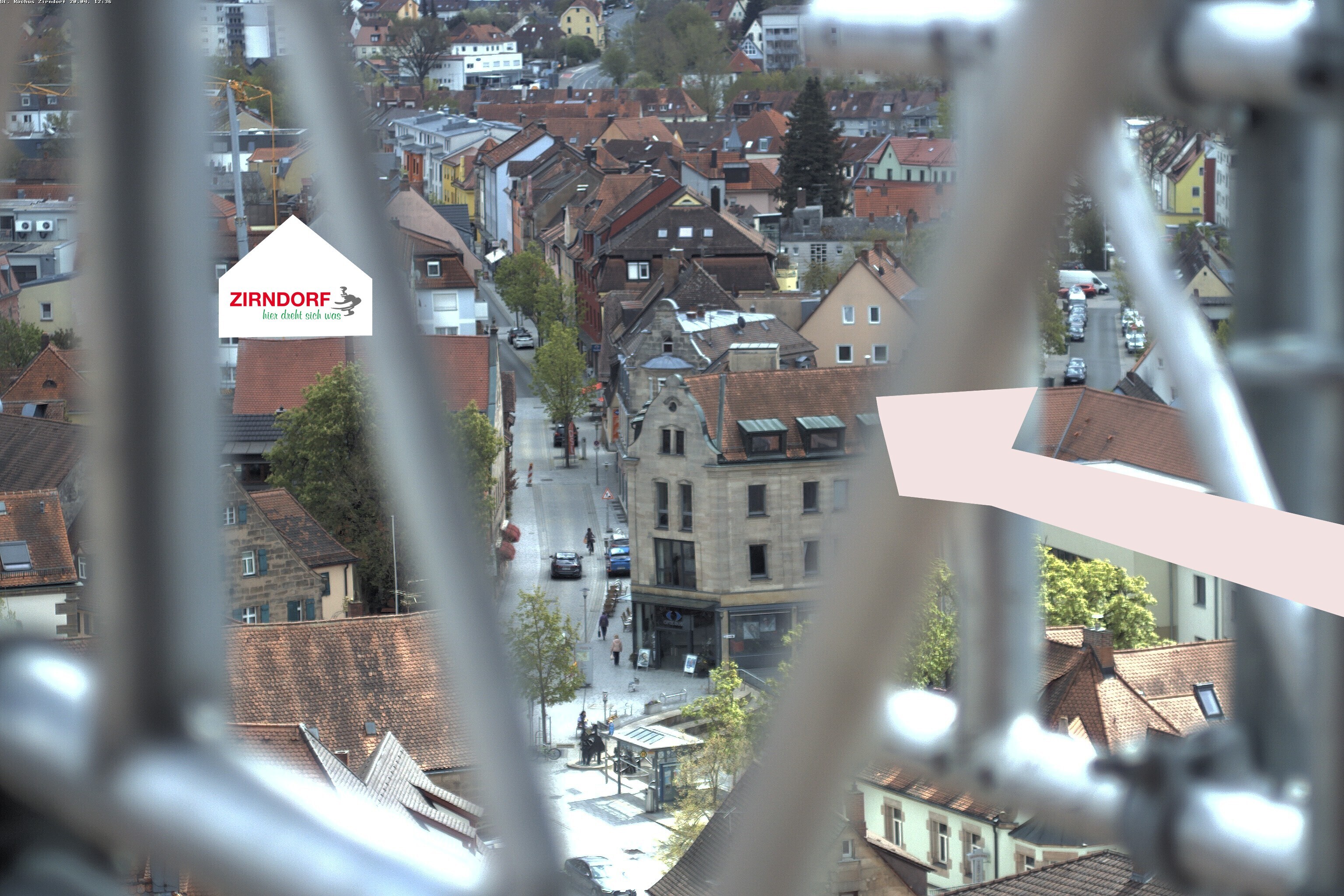 Archiv Foto Webcam Kirchturm Zirndorf