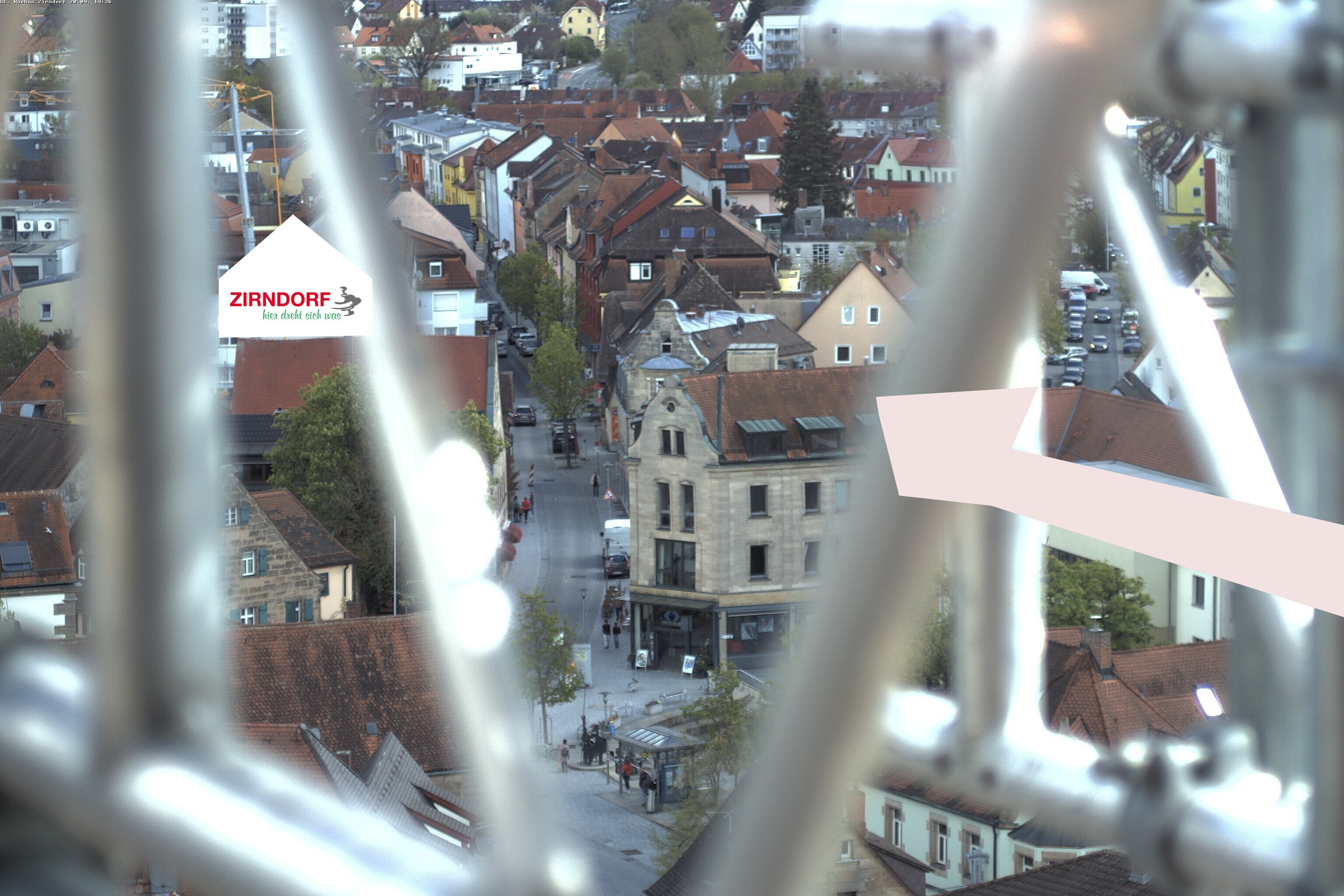 Archiv Foto Webcam Kirchturm Zirndorf