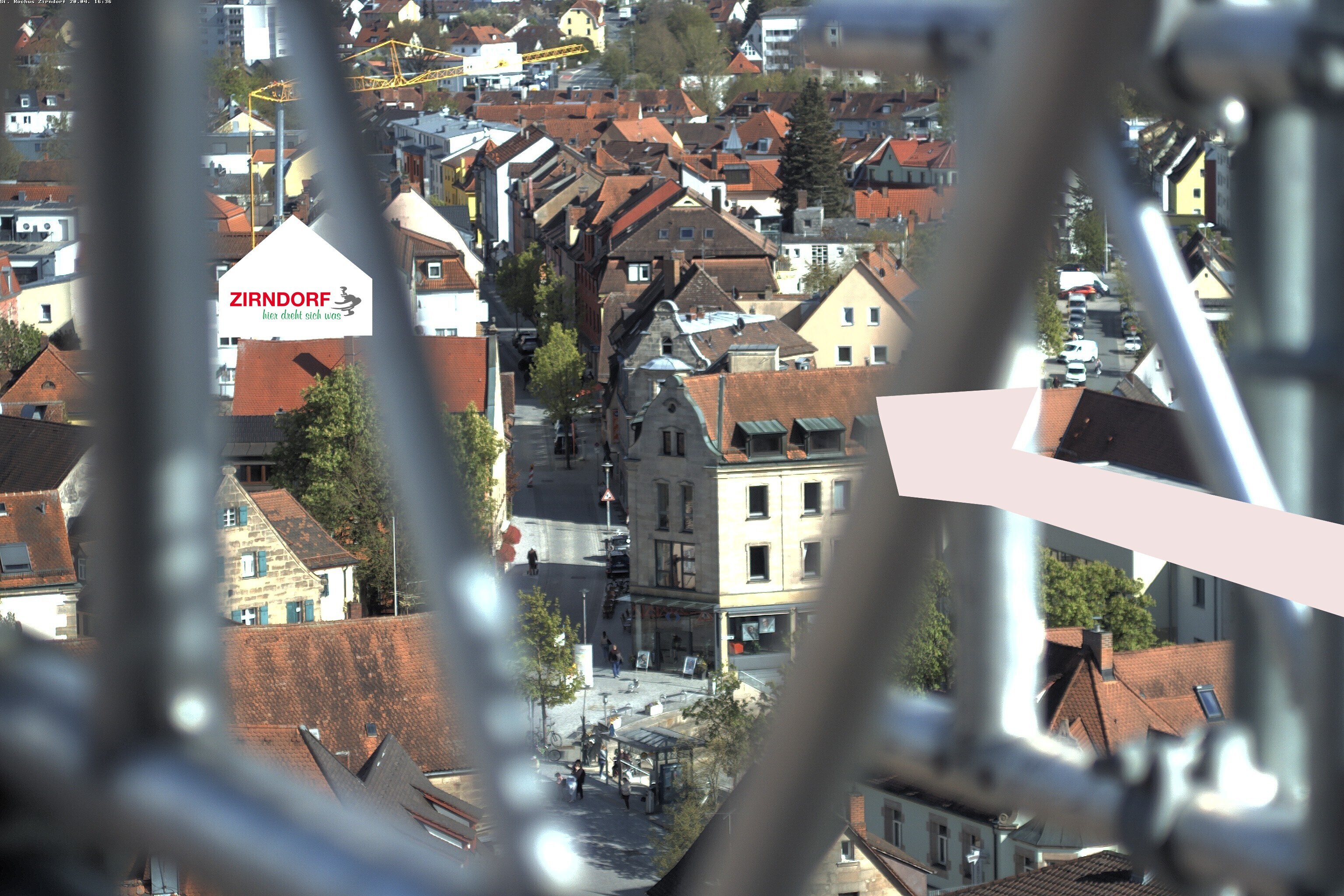 Archiv Foto Webcam Kirchturm Zirndorf