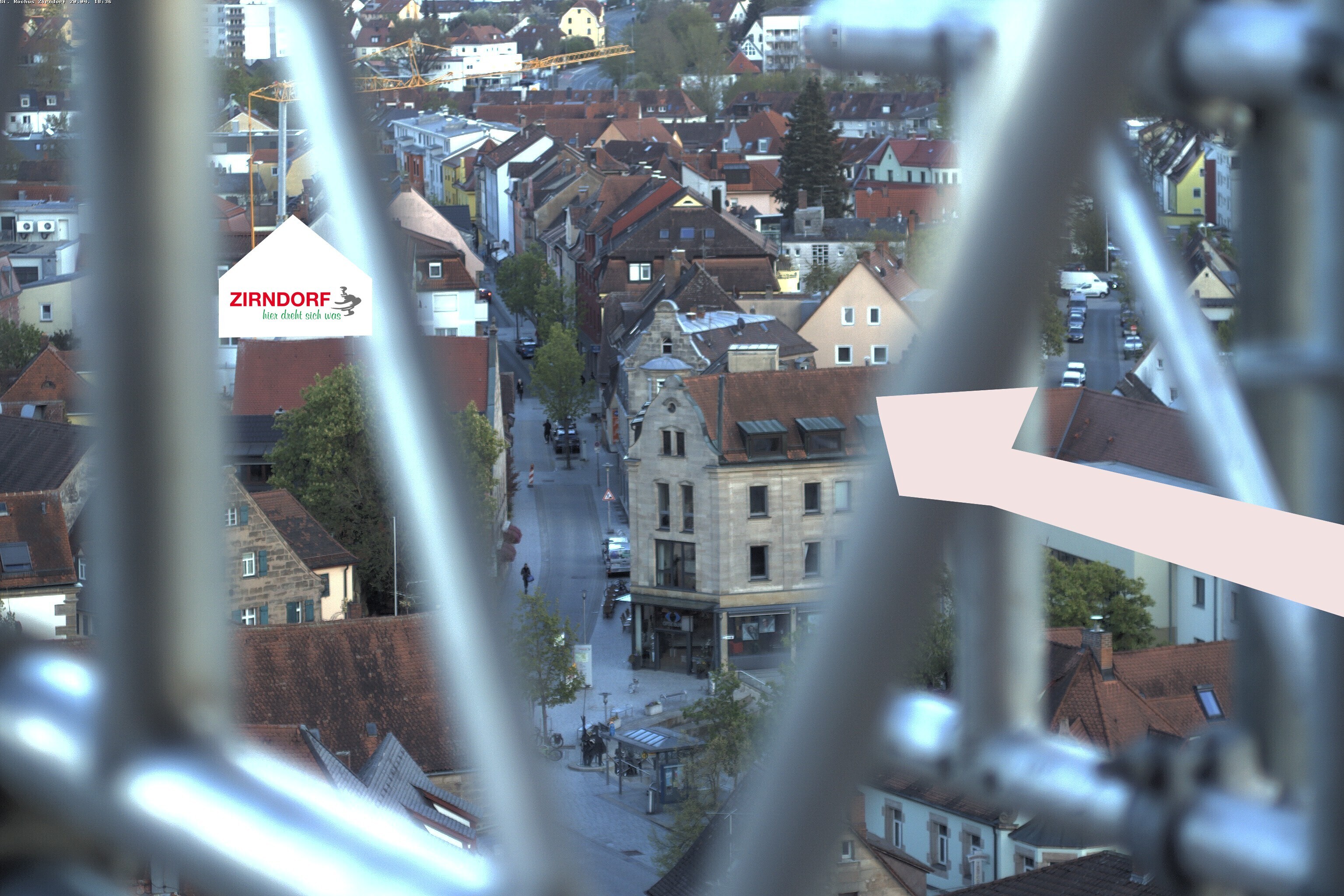 Archiv Foto Webcam Kirchturm Zirndorf