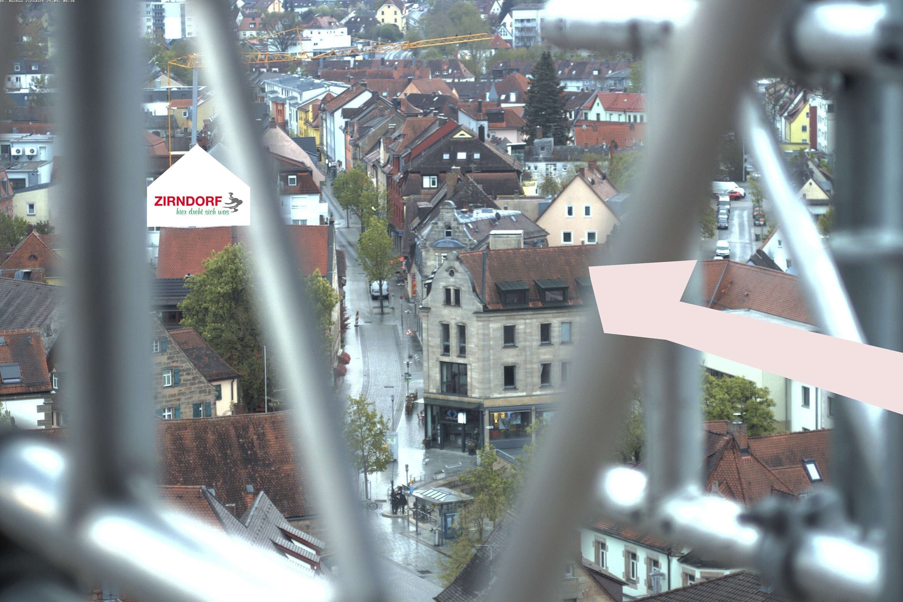 Archiv Foto Webcam Kirchturm Zirndorf