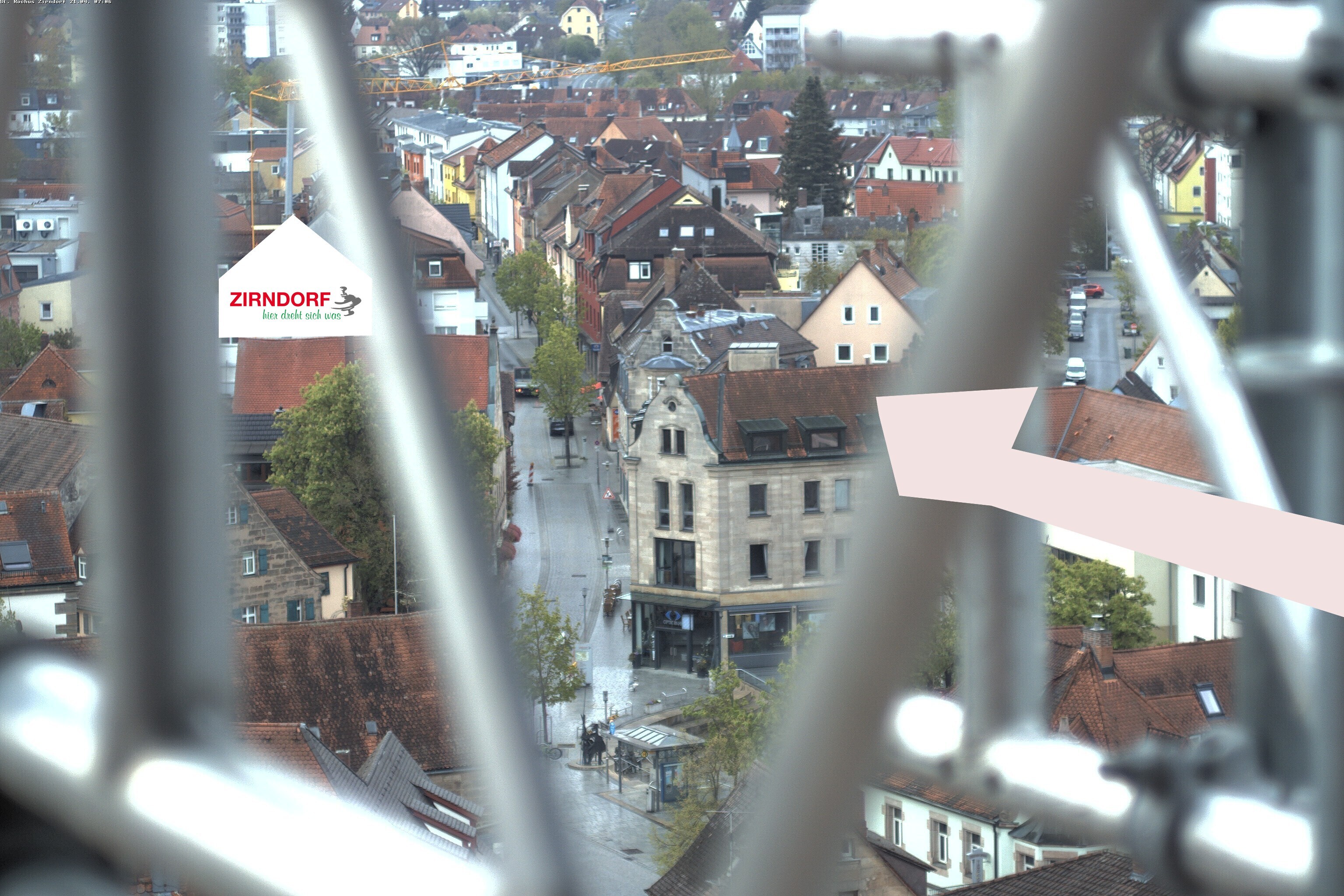 Archiv Foto Webcam Kirchturm Zirndorf
