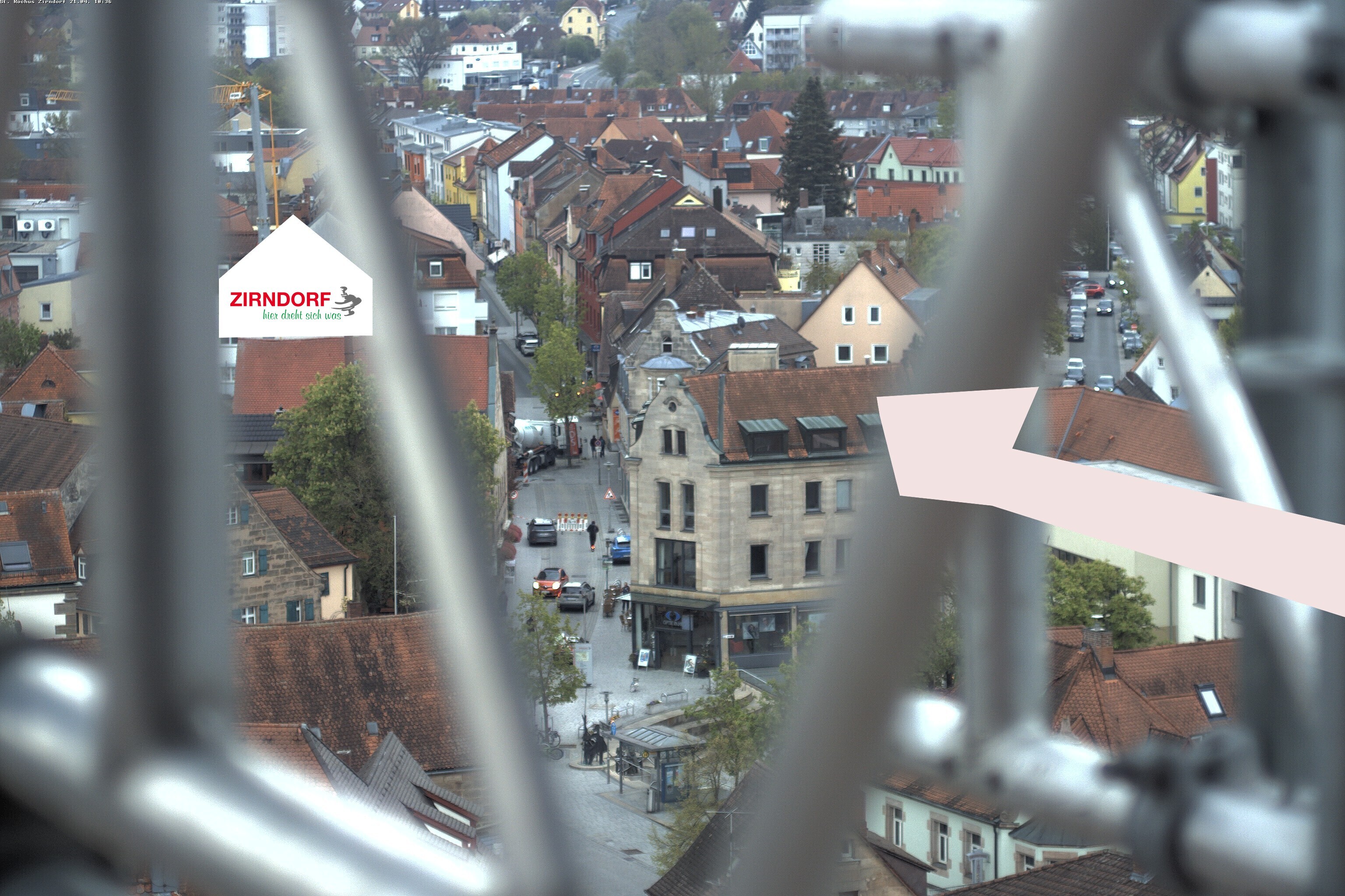 Archiv Foto Webcam Kirchturm Zirndorf