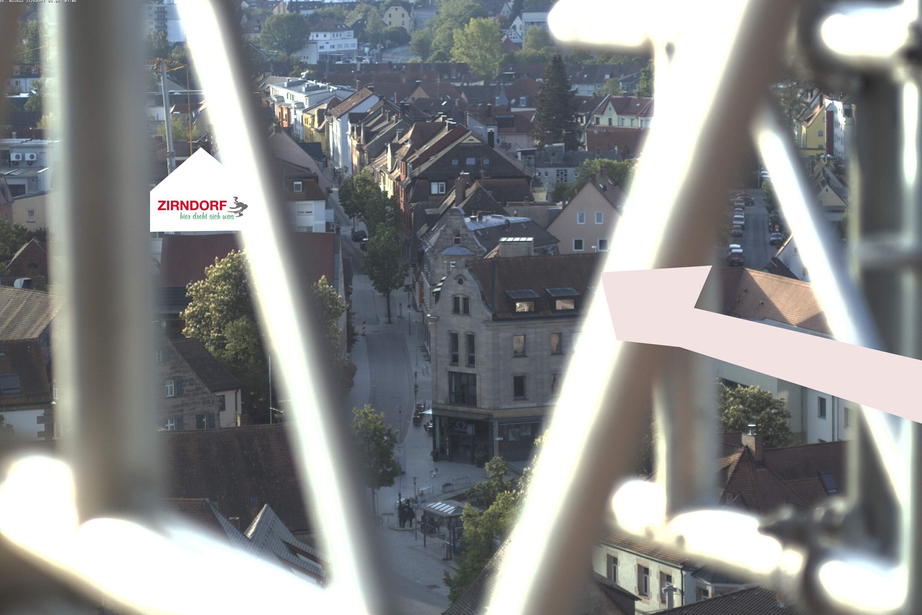 Archiv Foto Webcam Kirchturm Zirndorf