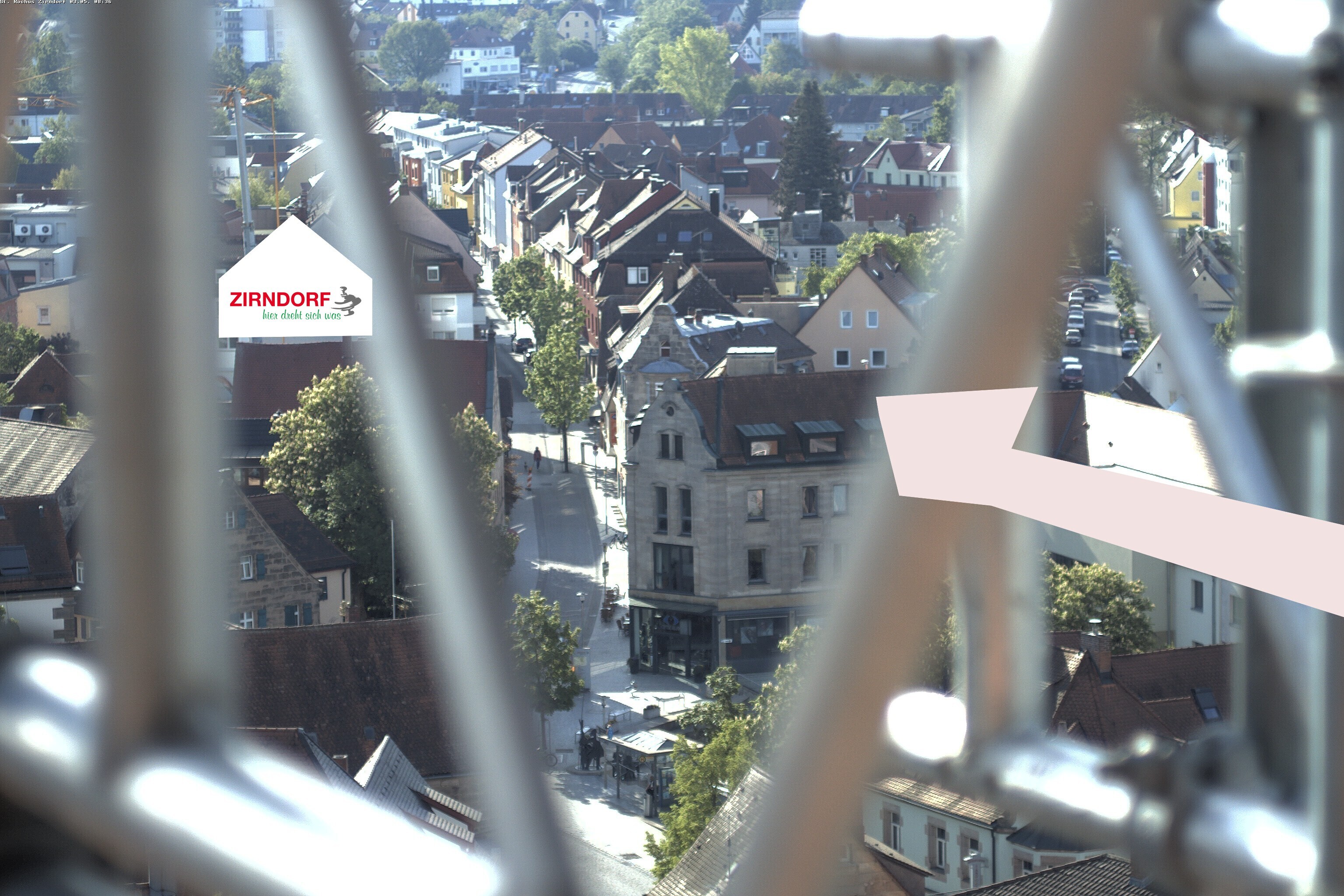 Archiv Foto Webcam Kirchturm Zirndorf