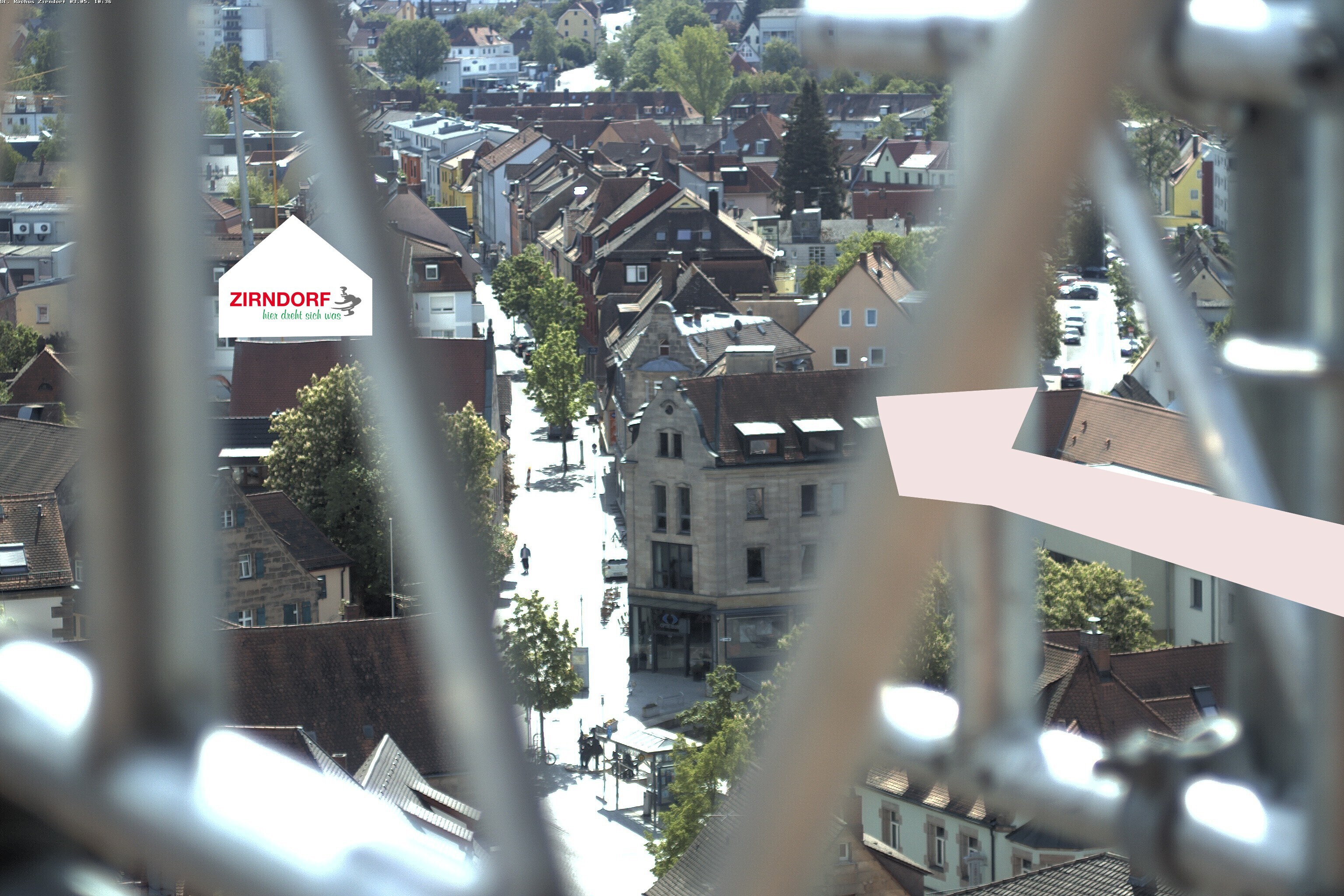 Archiv Foto Webcam Kirchturm Zirndorf