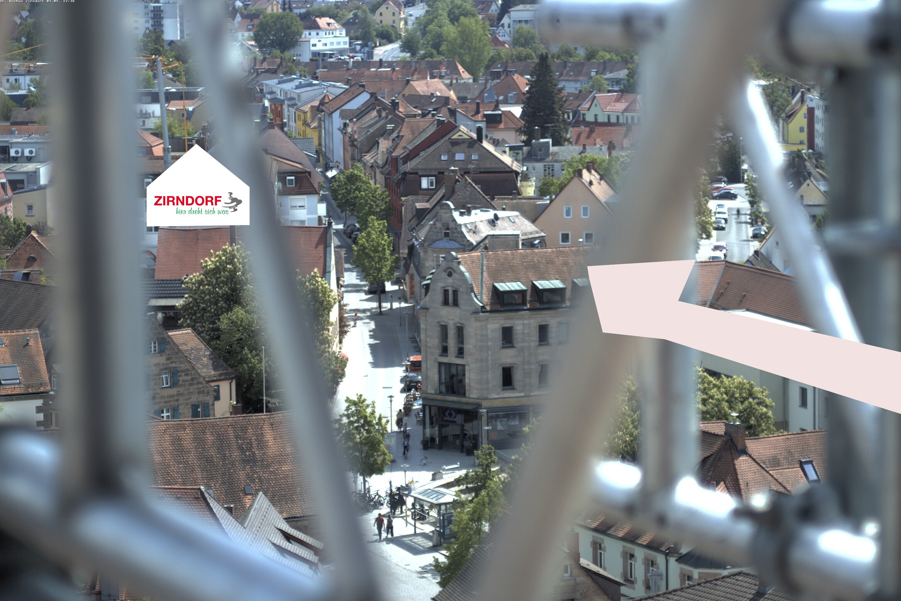 Archiv Foto Webcam Kirchturm Zirndorf