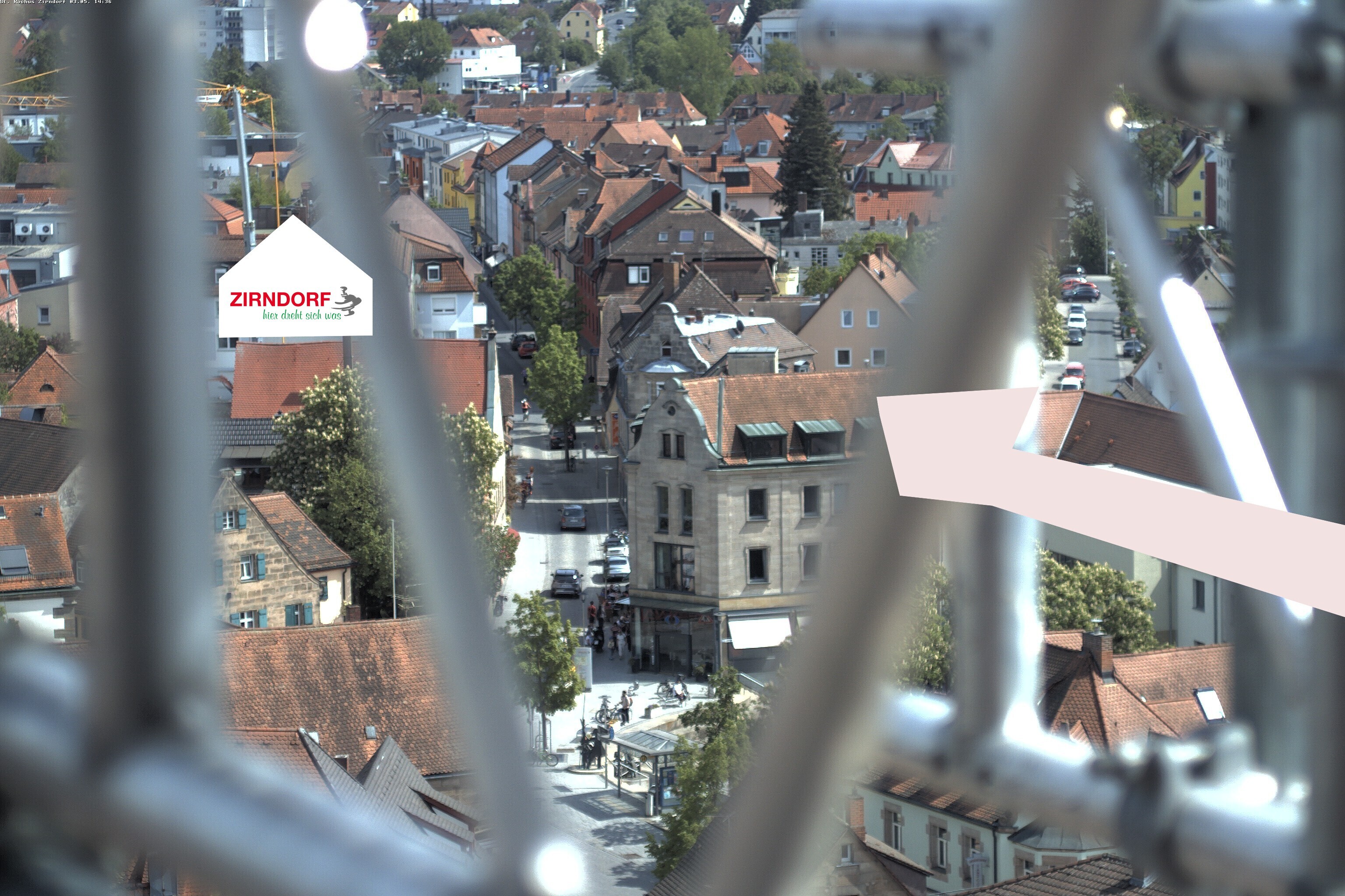 Archiv Foto Webcam Kirchturm Zirndorf