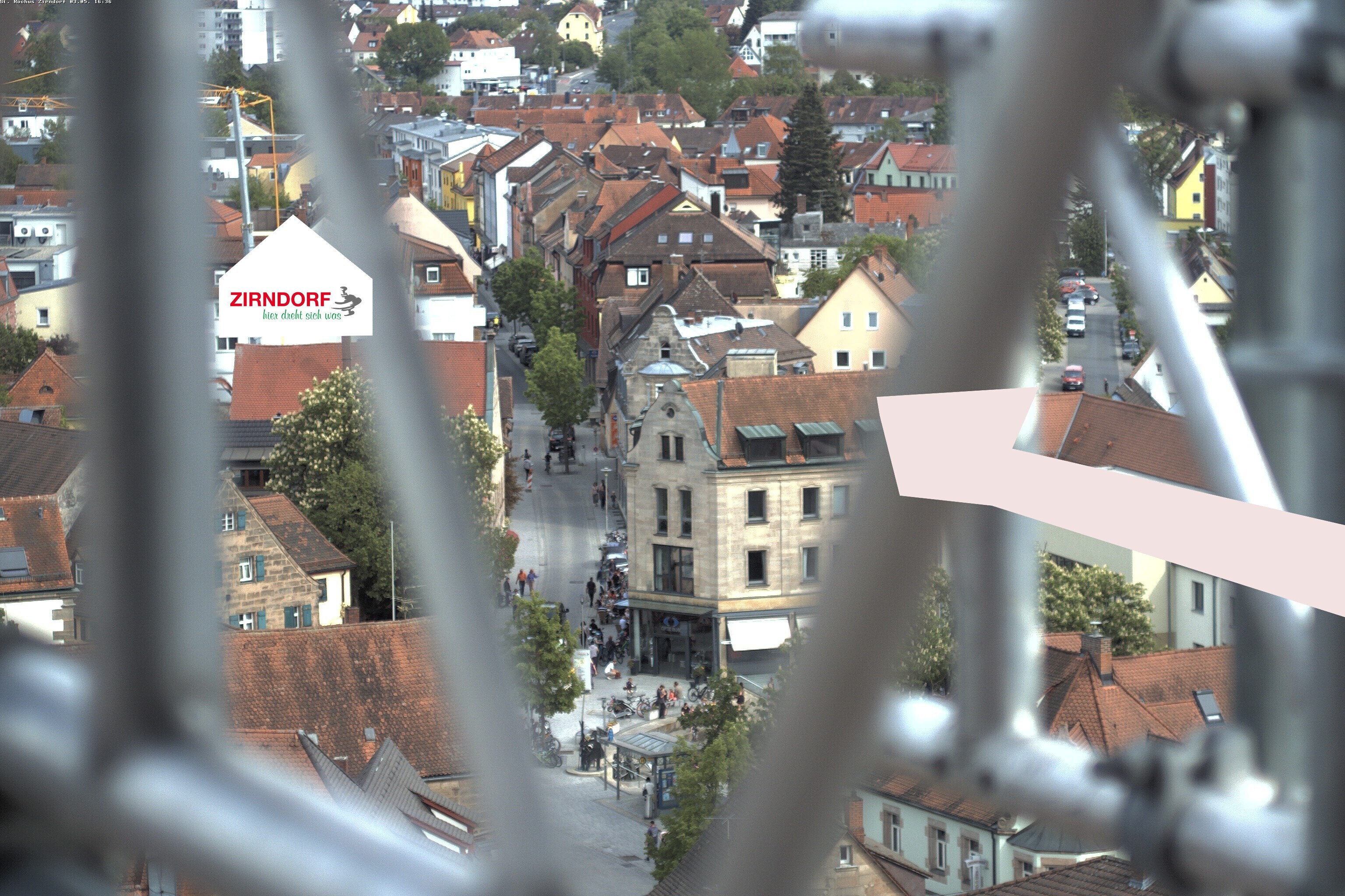 Archiv Foto Webcam Kirchturm Zirndorf