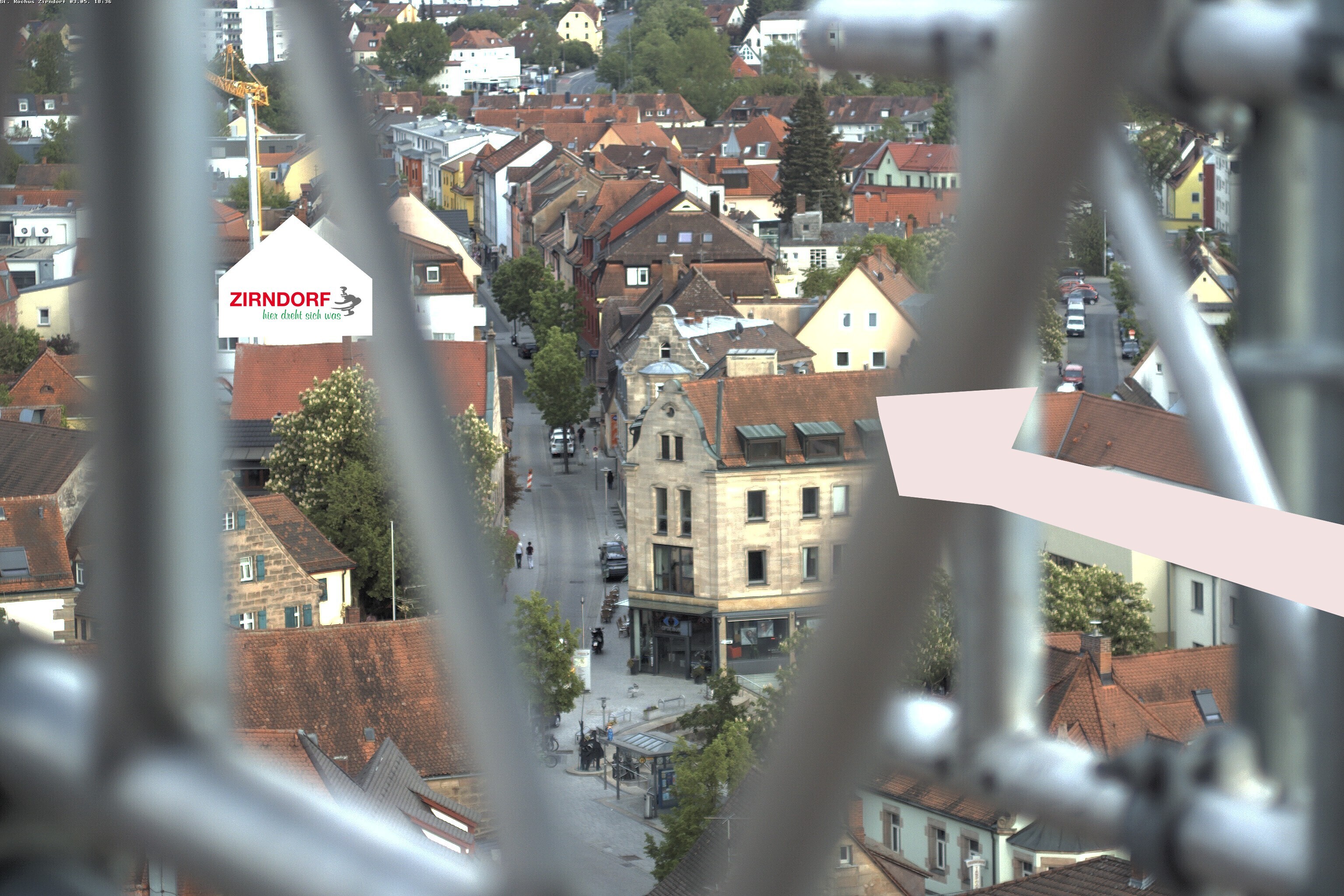 Archiv Foto Webcam Kirchturm Zirndorf