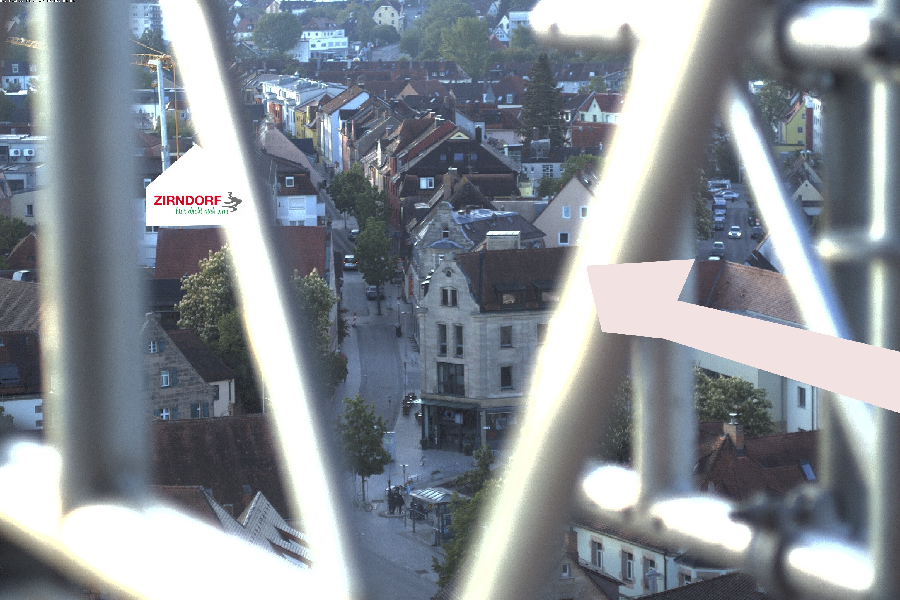 Archiv Foto Webcam Kirchturm Zirndorf