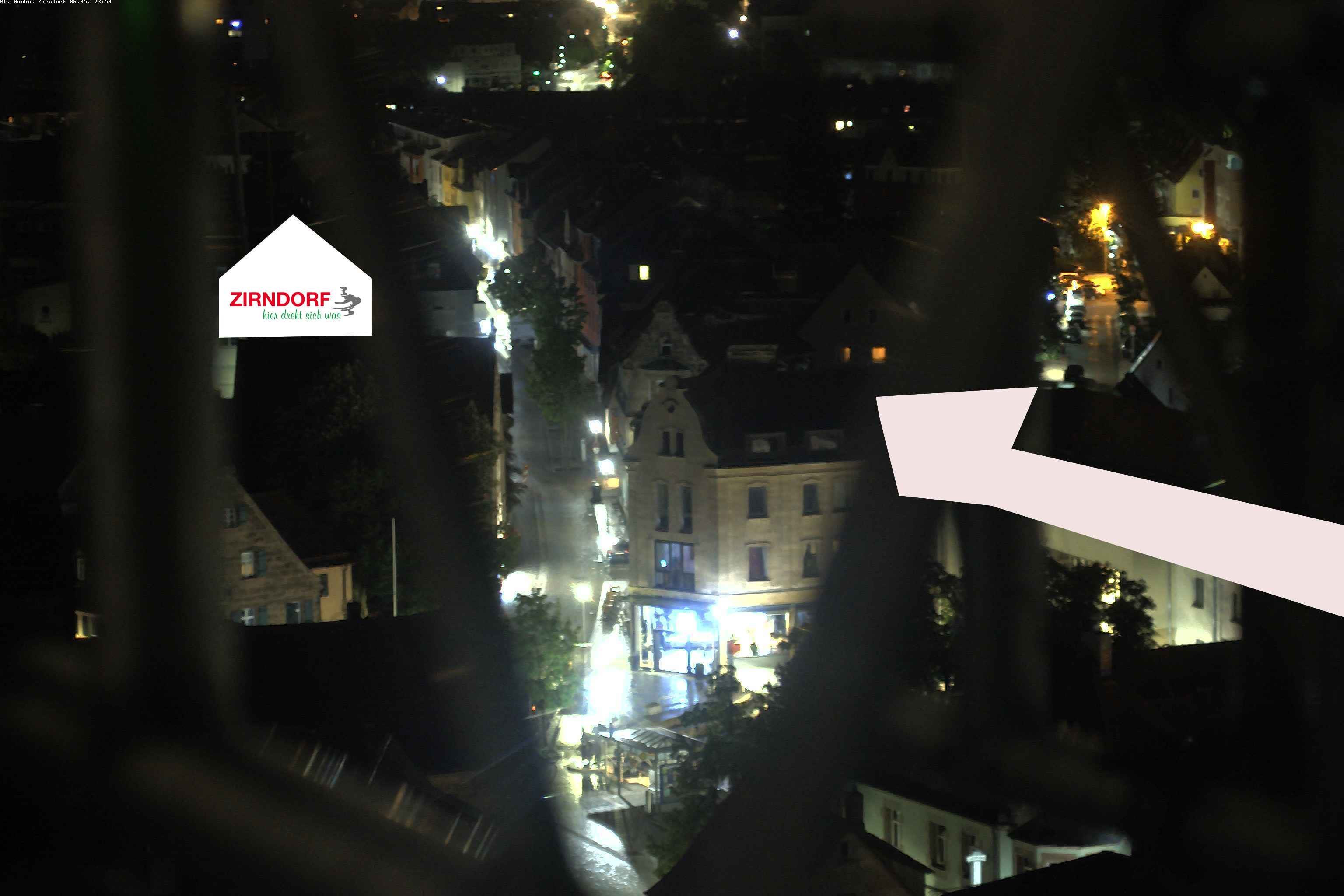 Archiv Foto Webcam Kirchturm Zirndorf
