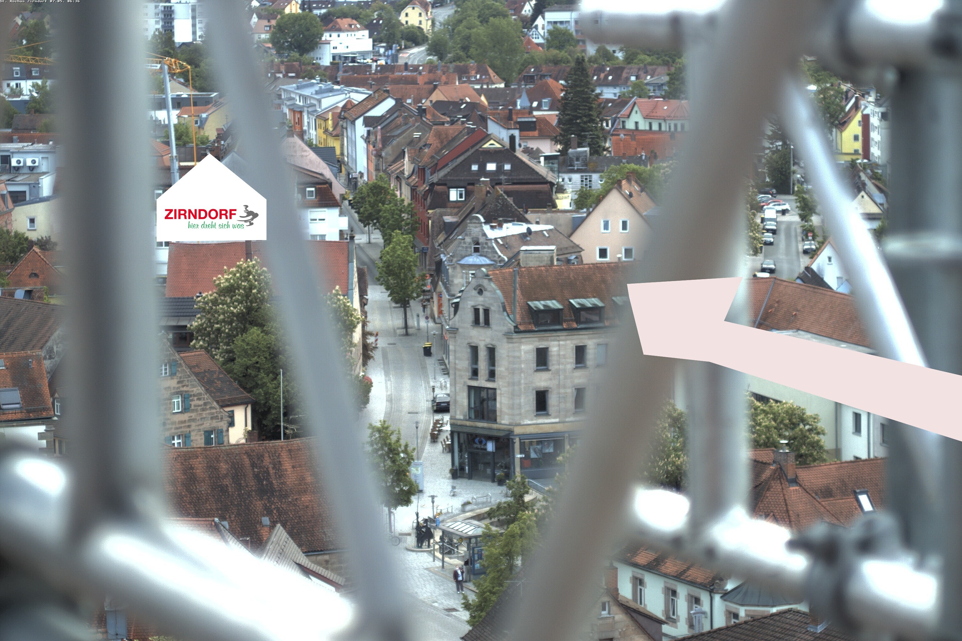 Archiv Foto Webcam Kirchturm Zirndorf