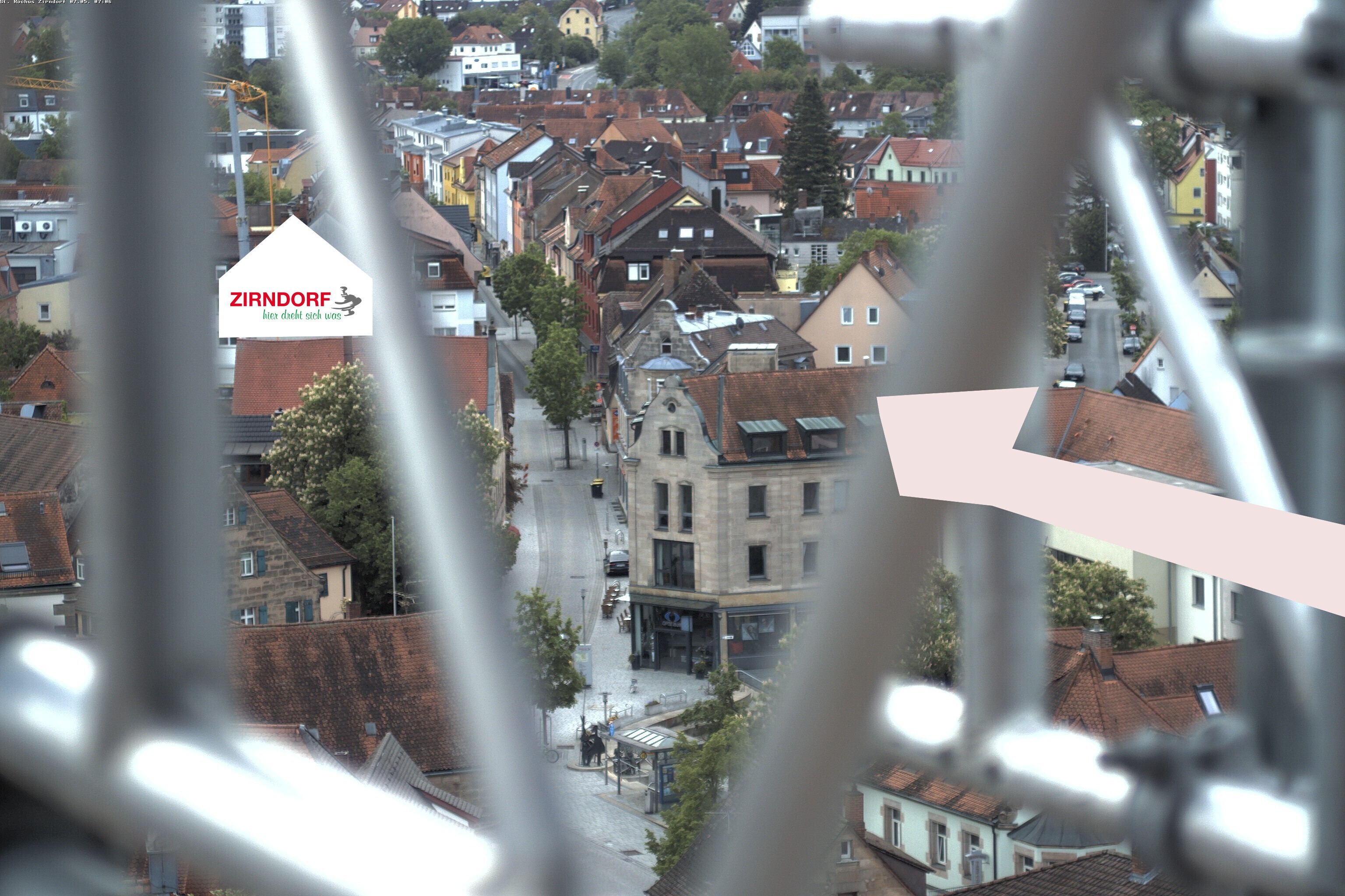 Archiv Foto Webcam Kirchturm Zirndorf
