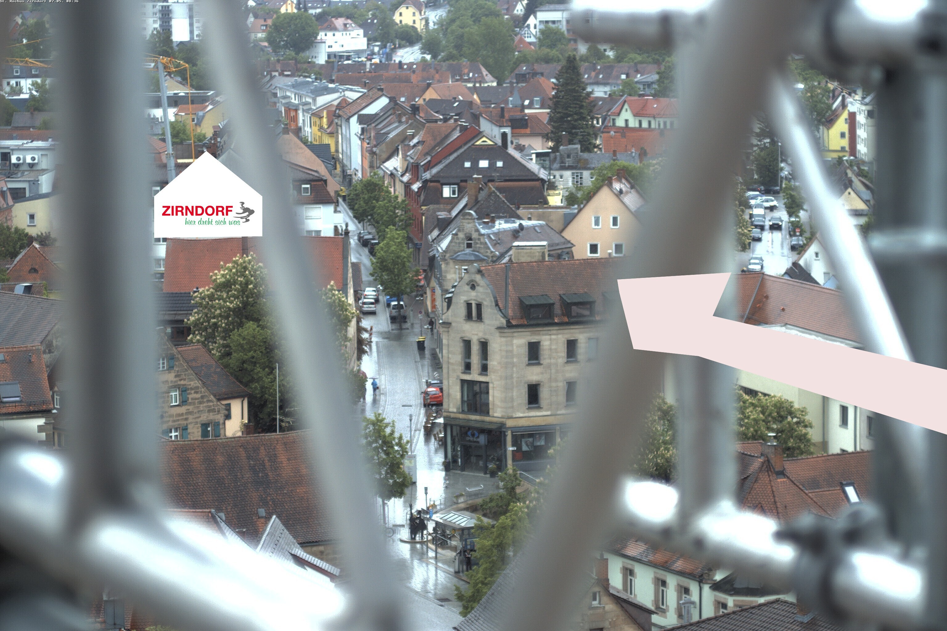 Archiv Foto Webcam Kirchturm Zirndorf