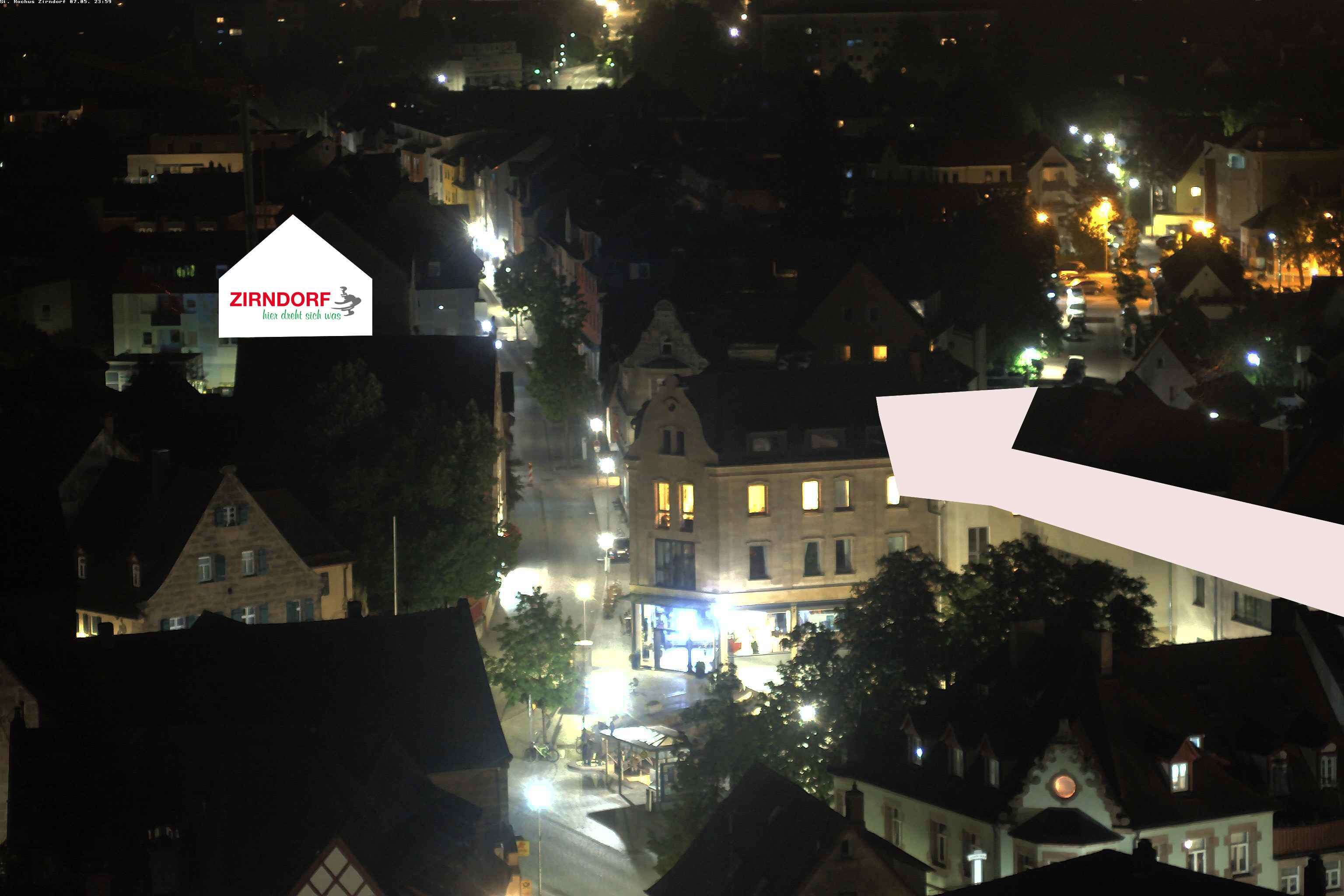 Archiv Foto Webcam Kirchturm Zirndorf