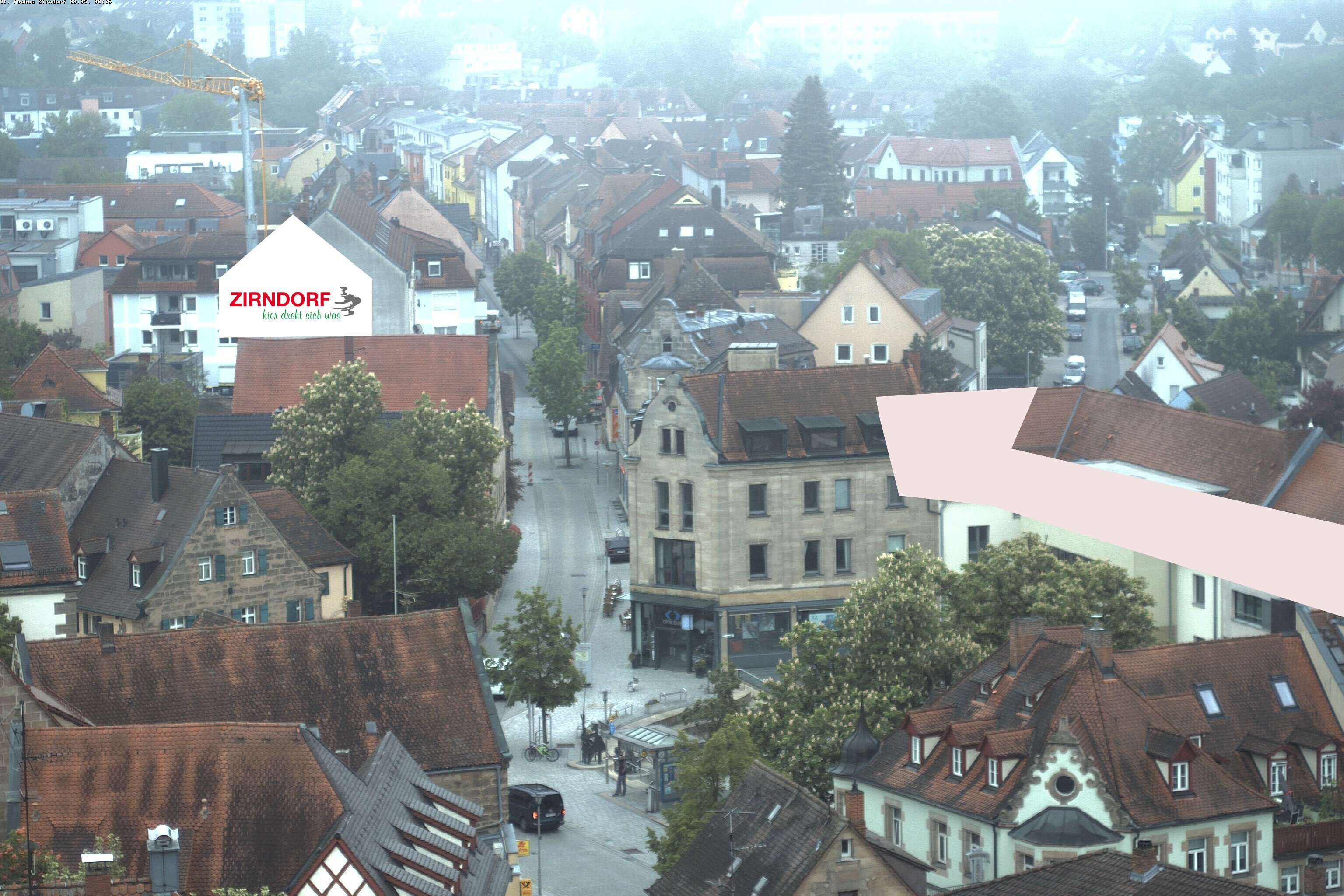 Archiv Foto Webcam Kirchturm Zirndorf
