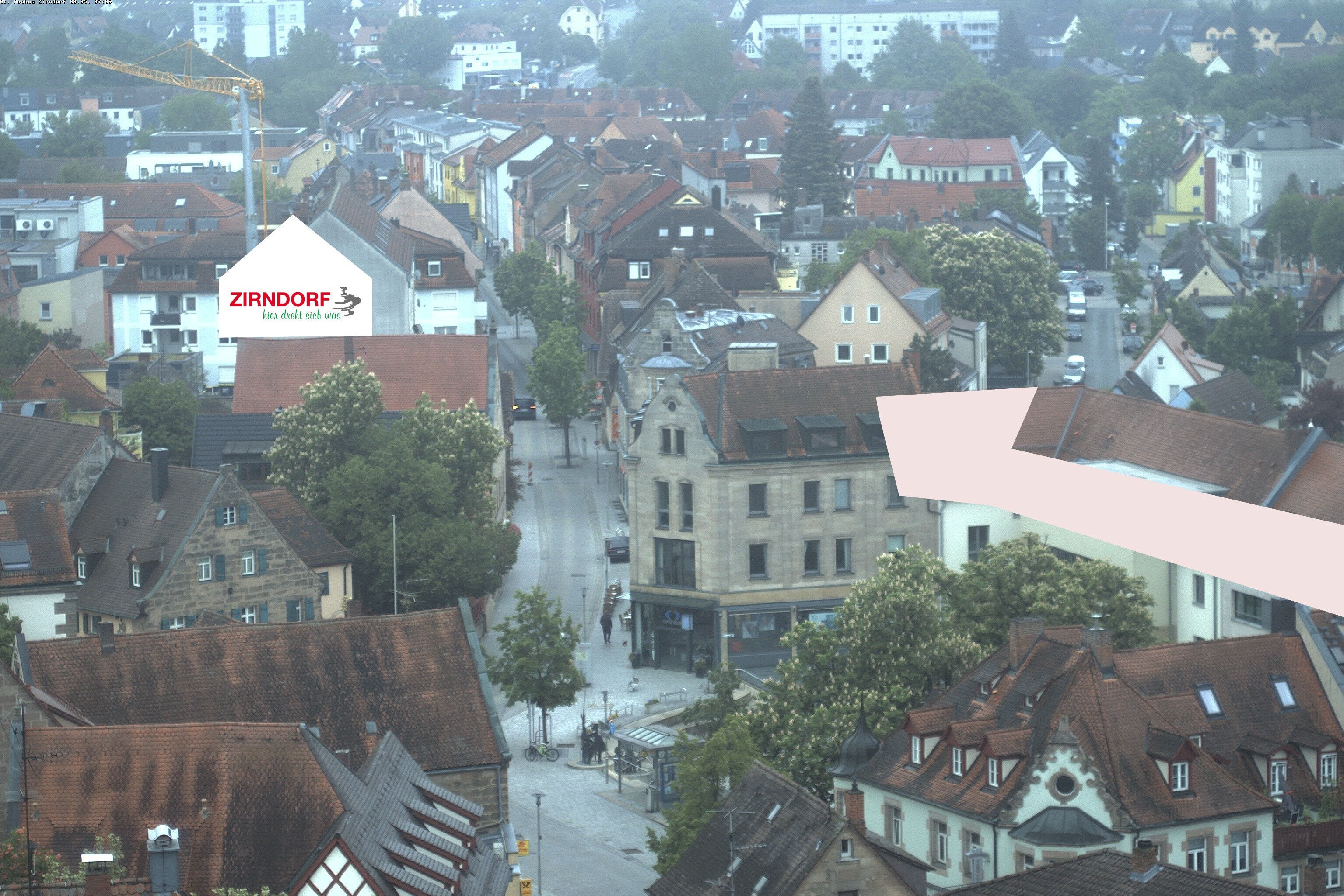 Archiv Foto Webcam Kirchturm Zirndorf