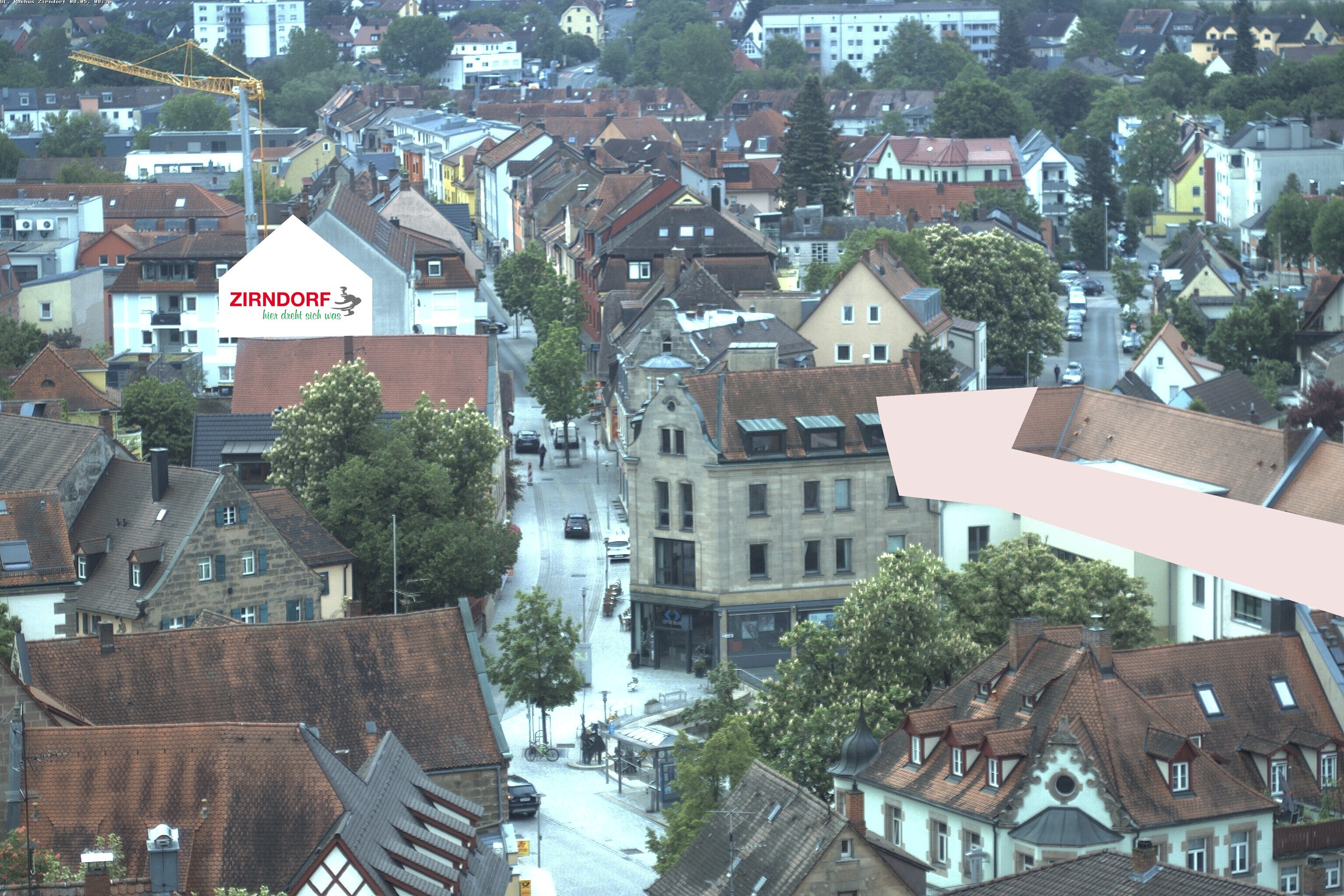 Archiv Foto Webcam Kirchturm Zirndorf
