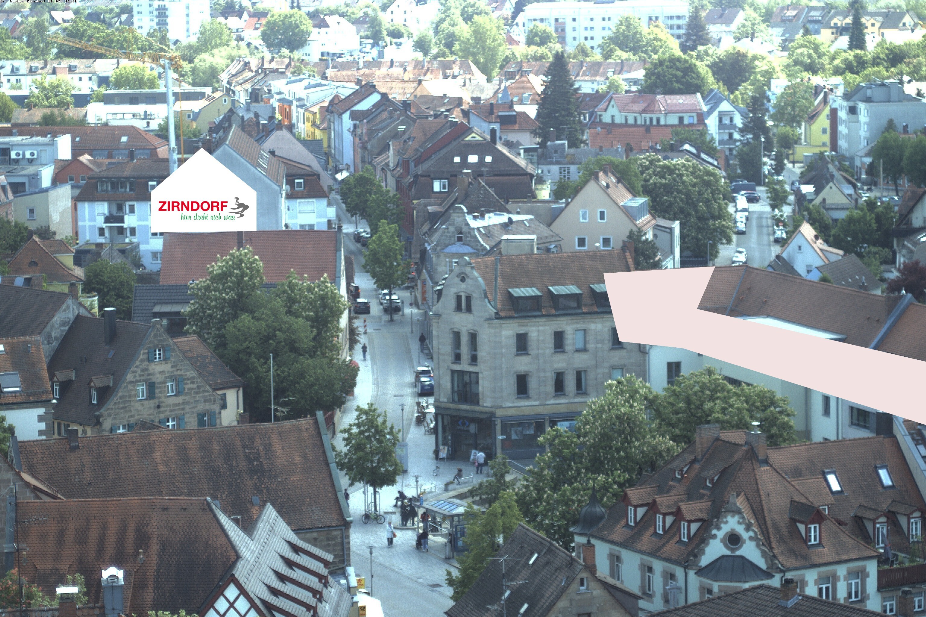 Archiv Foto Webcam Kirchturm Zirndorf