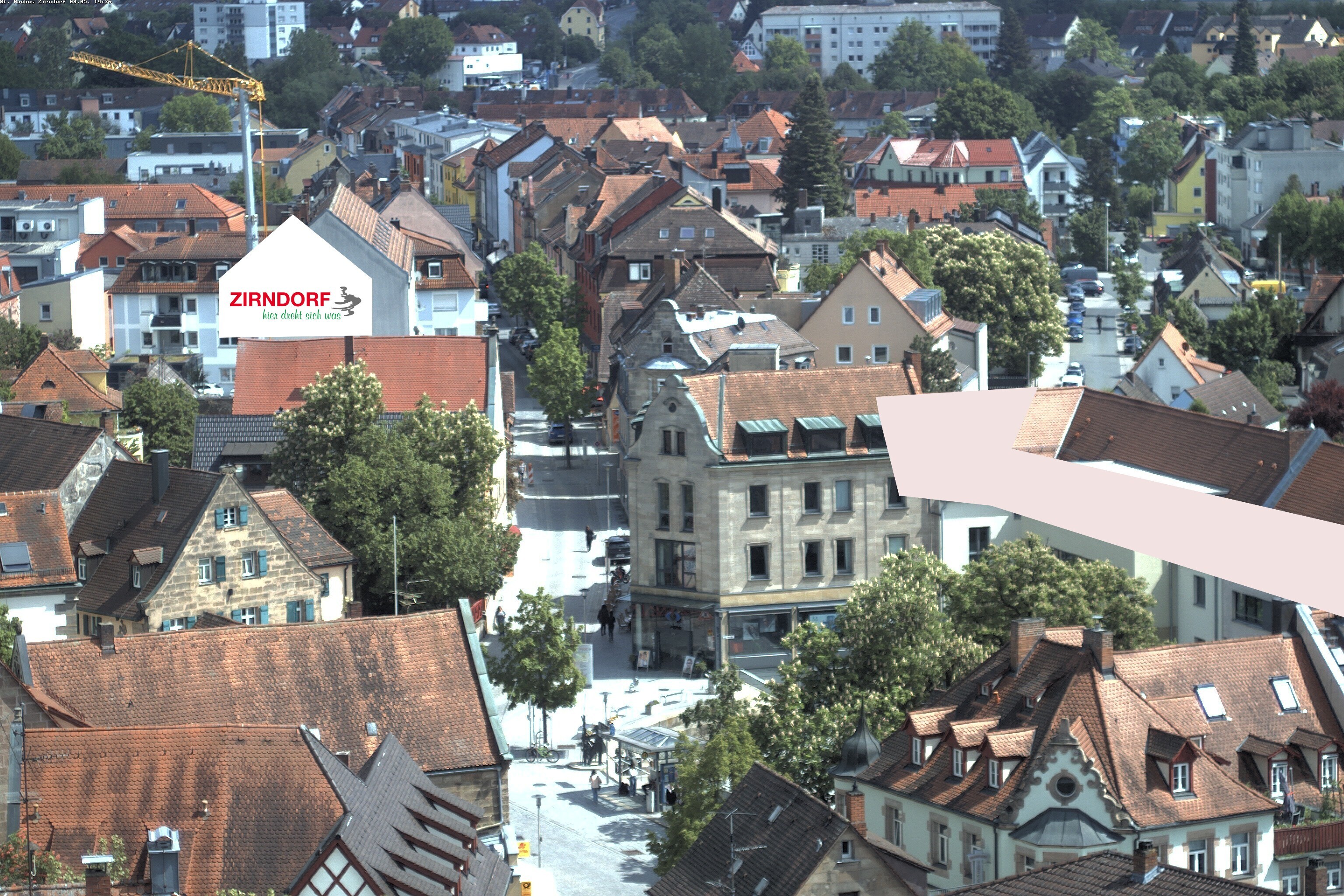 Archiv Foto Webcam Kirchturm Zirndorf