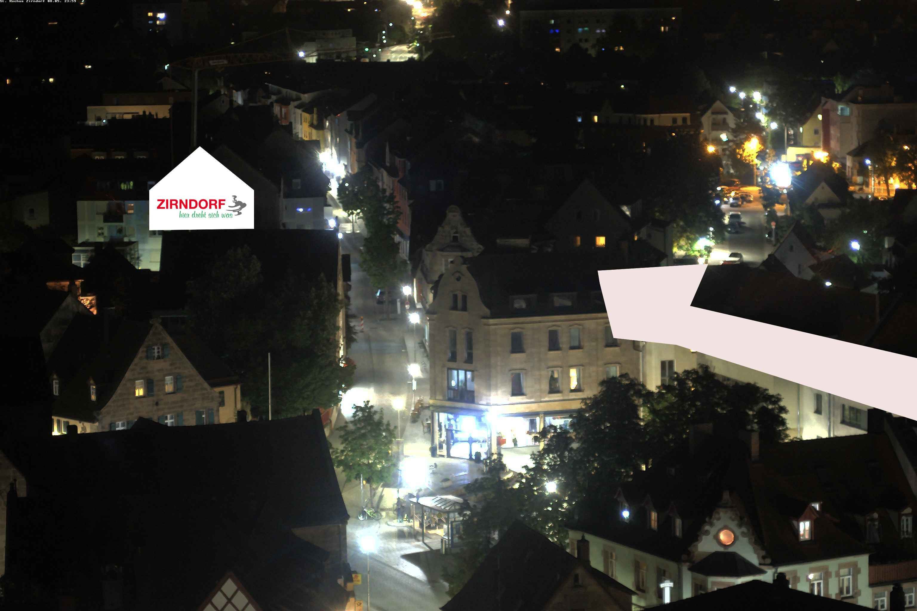 Archiv Foto Webcam Kirchturm Zirndorf
