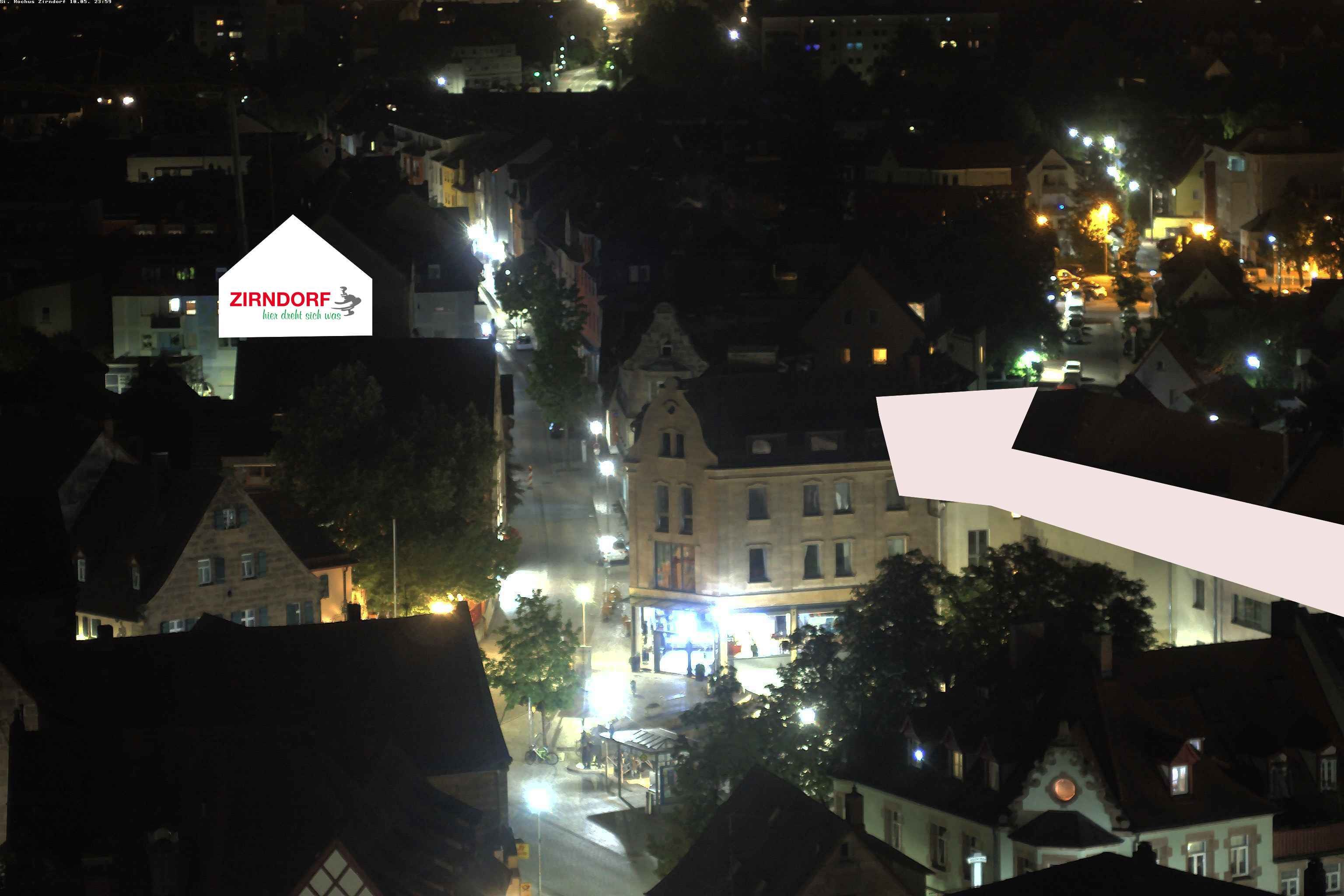 Archiv Foto Webcam Kirchturm Zirndorf