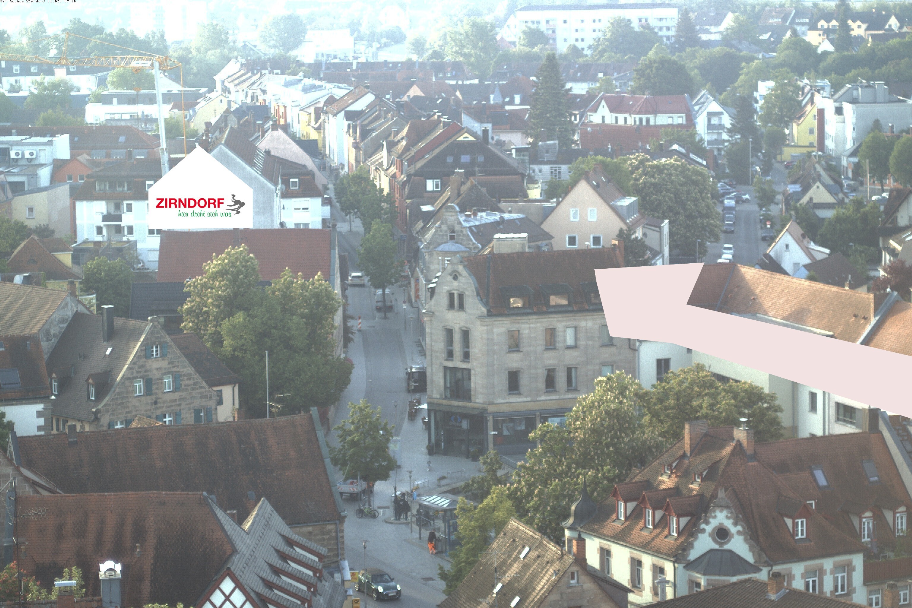 Archiv Foto Webcam Kirchturm Zirndorf