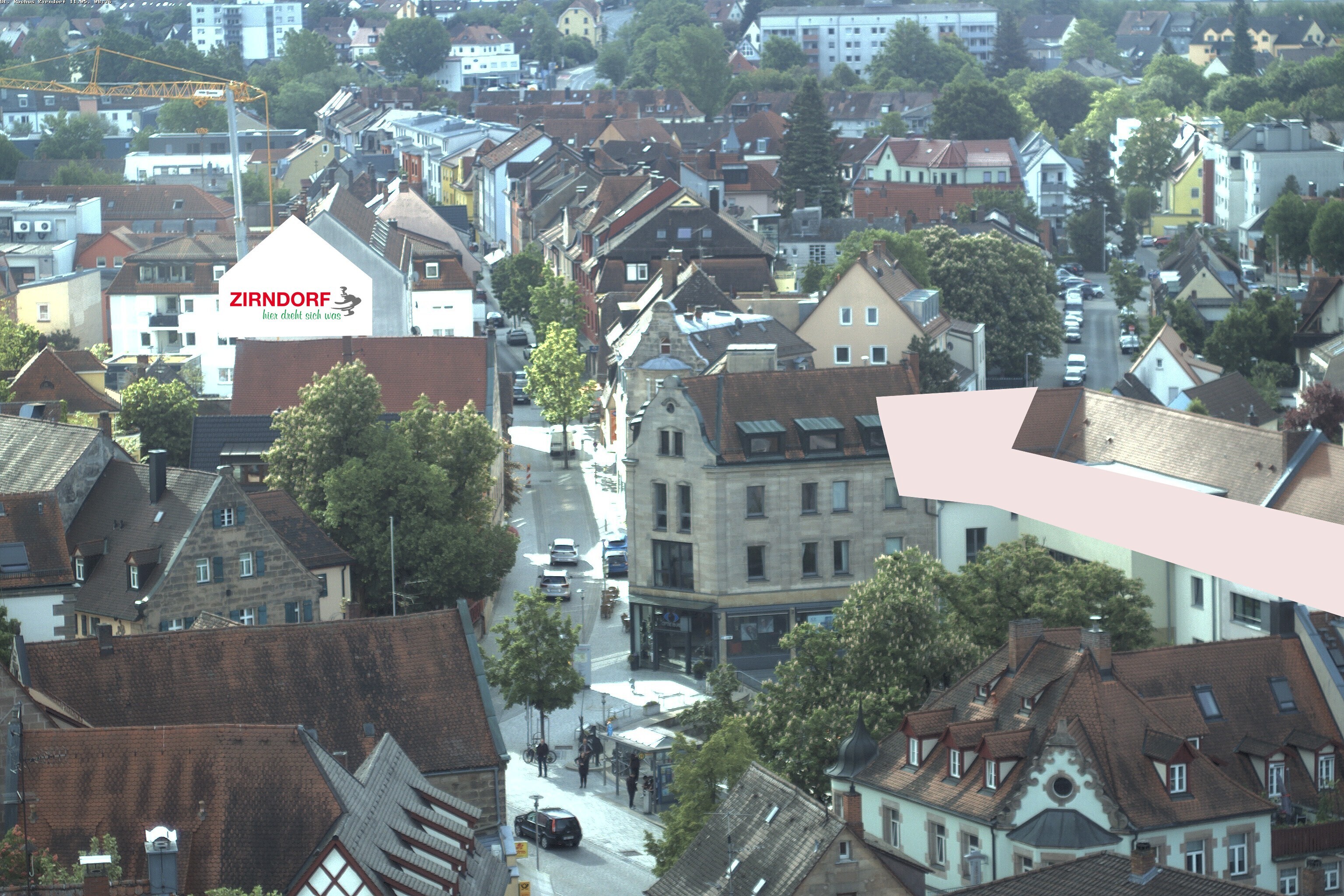 Archiv Foto Webcam Kirchturm Zirndorf