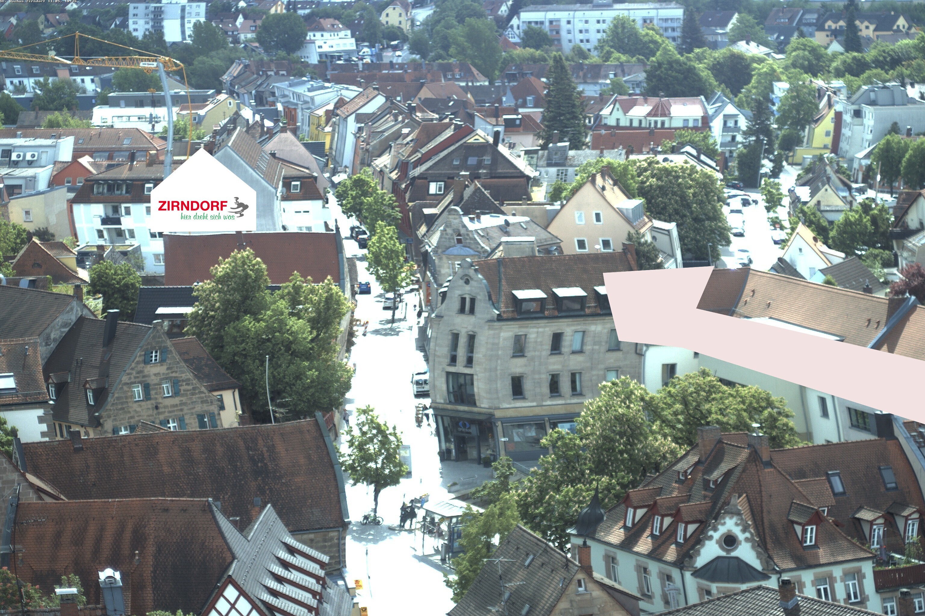 Archiv Foto Webcam Kirchturm Zirndorf