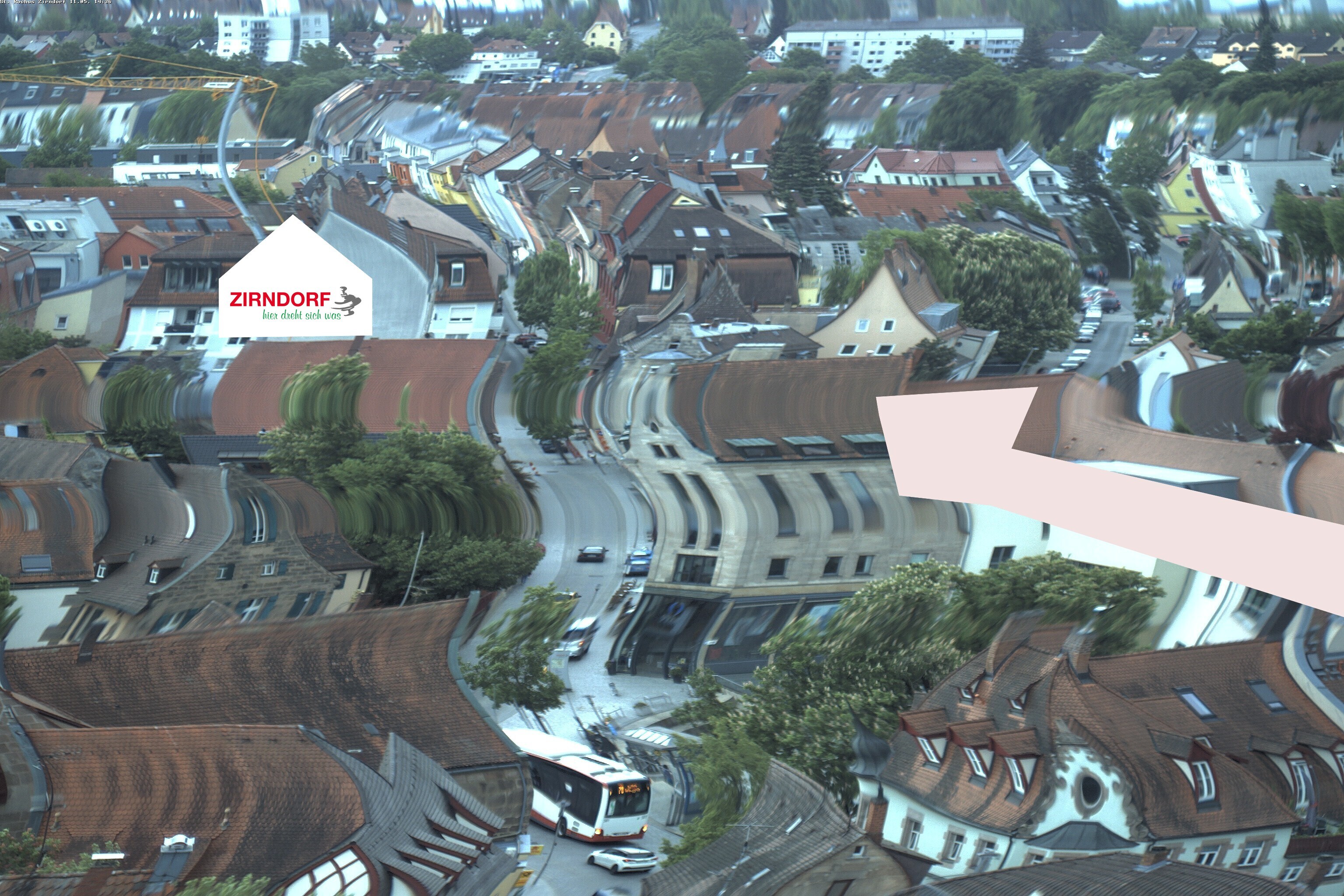 Archiv Foto Webcam Kirchturm Zirndorf