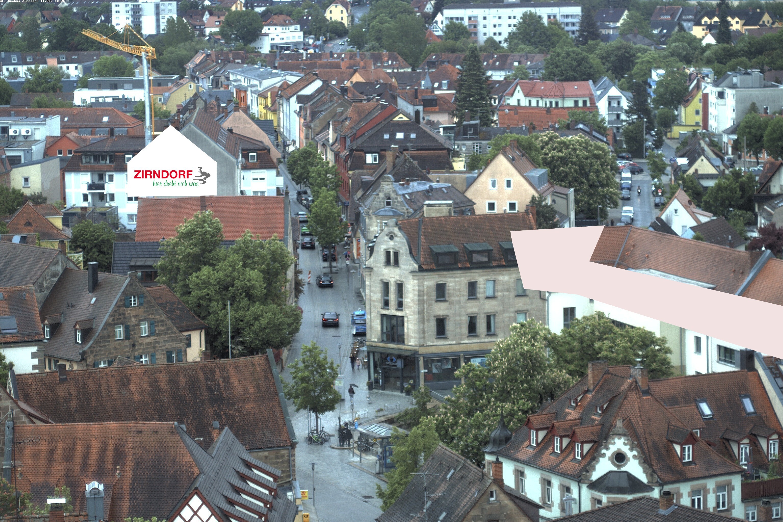 Archiv Foto Webcam Kirchturm Zirndorf