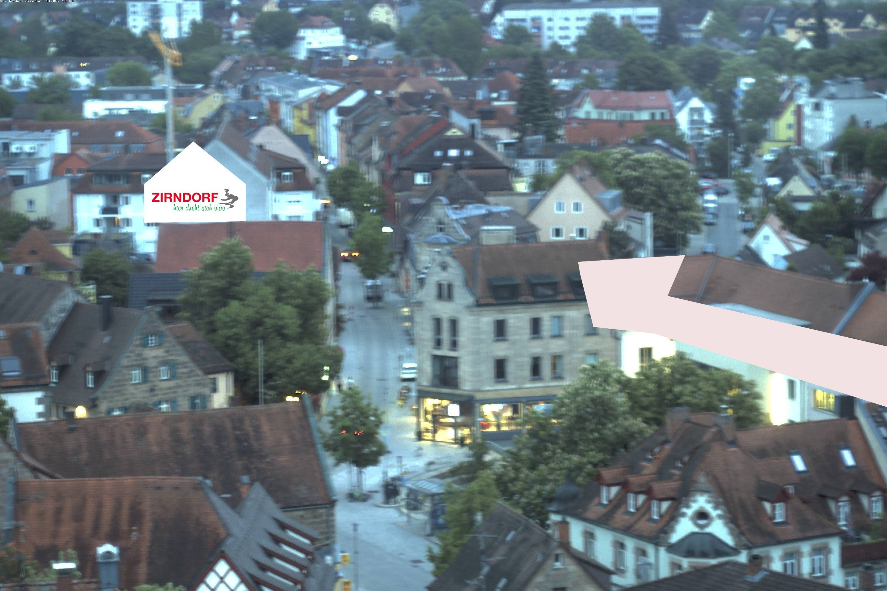 Archiv Foto Webcam Kirchturm Zirndorf