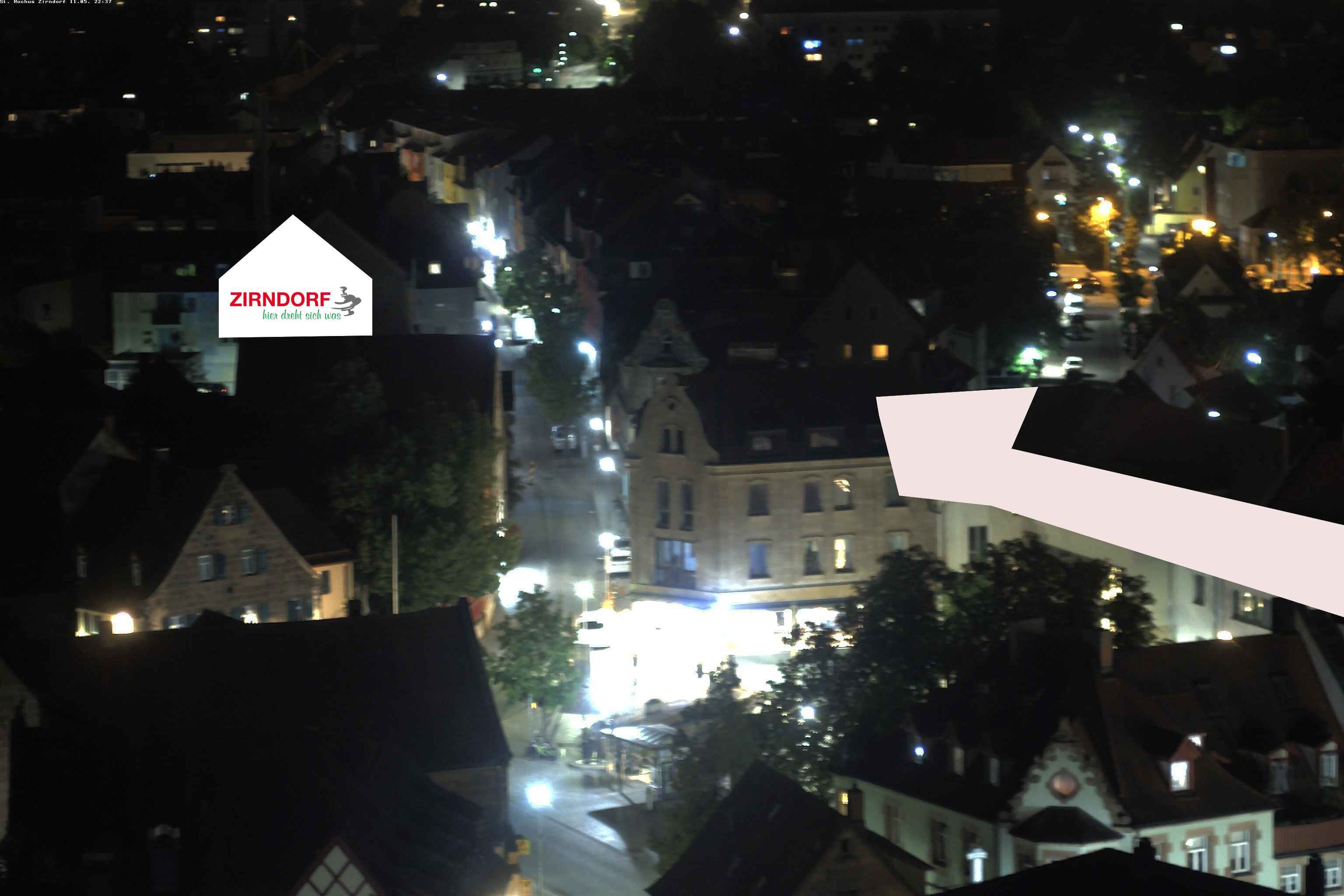 Archiv Foto Webcam Kirchturm Zirndorf